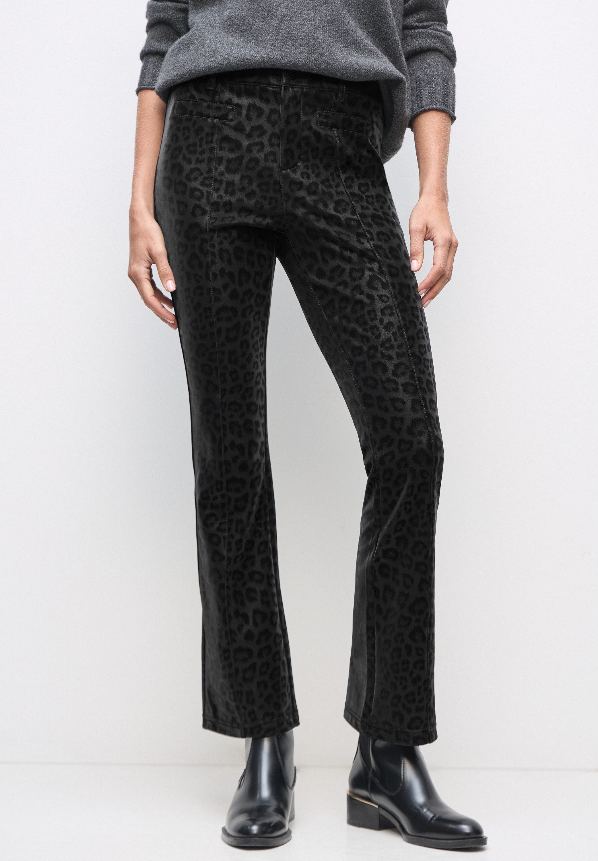 STREET ONE Bootcuthose mit Leo-Muster günstig online kaufen