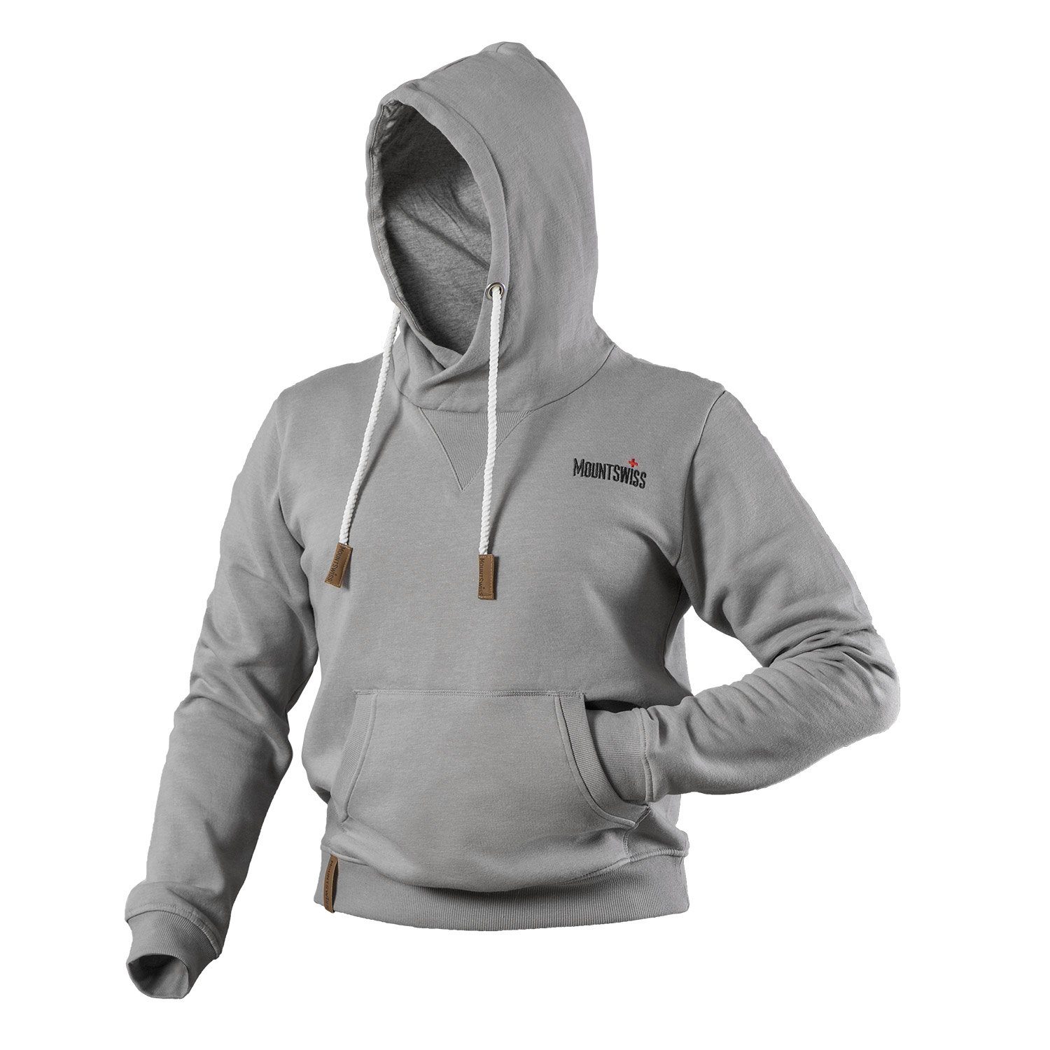 Mount Swiss Kapuzenpullover Mount Swiss Herren Hoodie Kapuzenpullover Matteo, langarm bis 5XL (1-tlg)