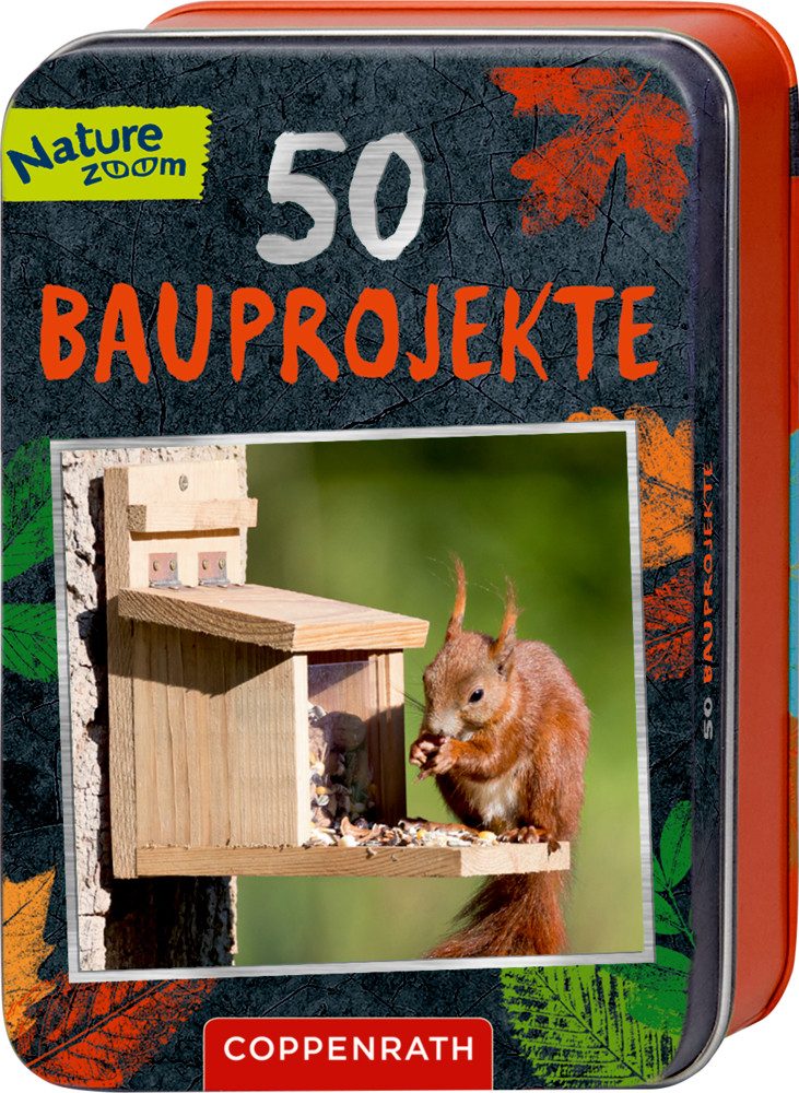 COPPENRATH DIE SPIEGELBURG Kreativset Nature Zoom 50 Bauprojekte DIY Karten Set 50 Ideen in Blechdose