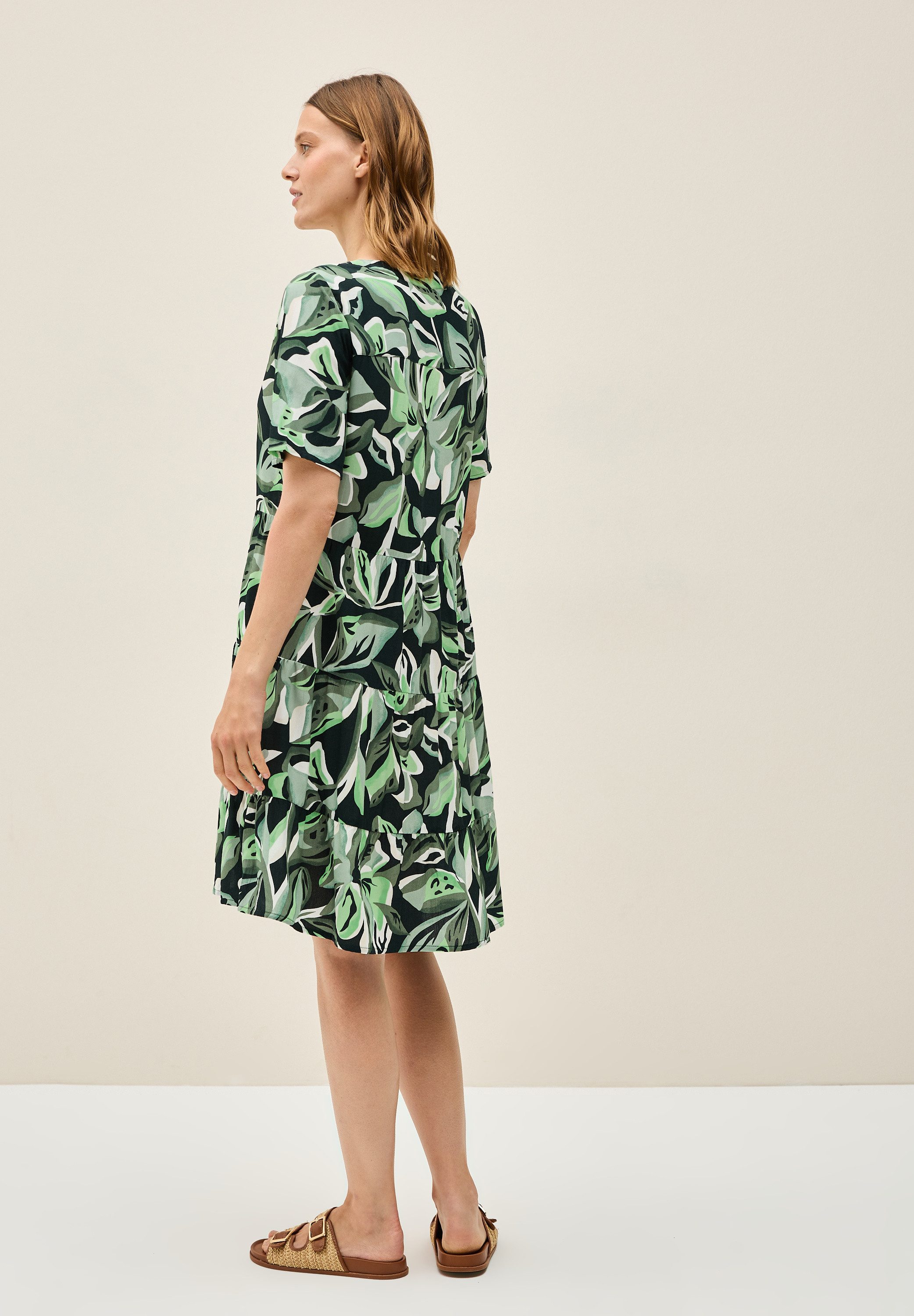 Cecil Sommerkleid Ohne Taschen mit allover Blumenprint günstig online kaufen