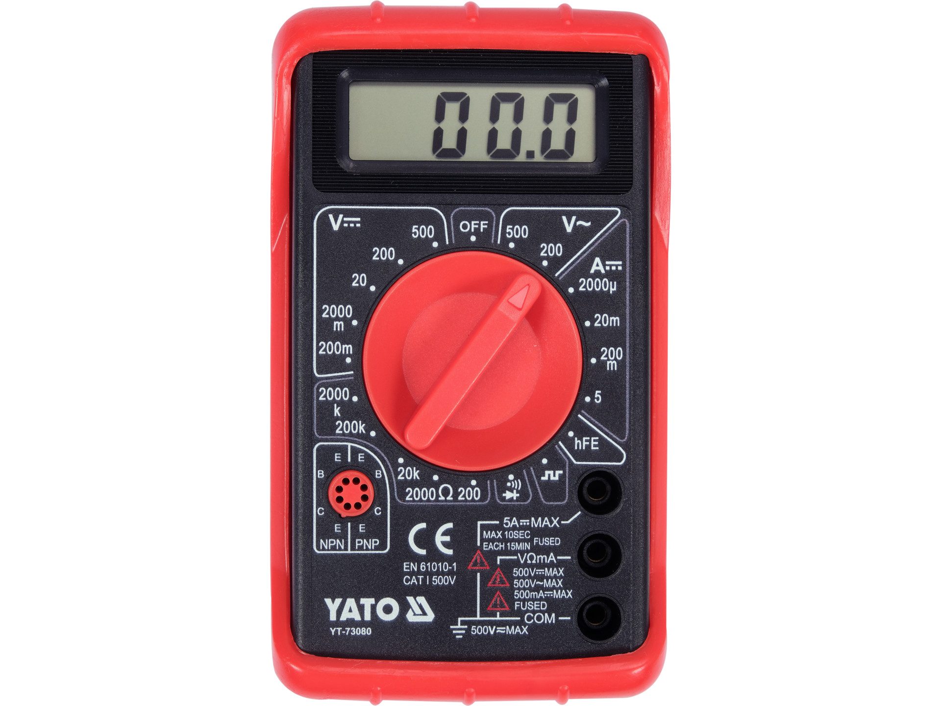 Yato Multimeter Appareil de mesure numérique universel ; buzzer, (Digitalmultimeter YT-73080, Digitalmultimeter YT-73080)