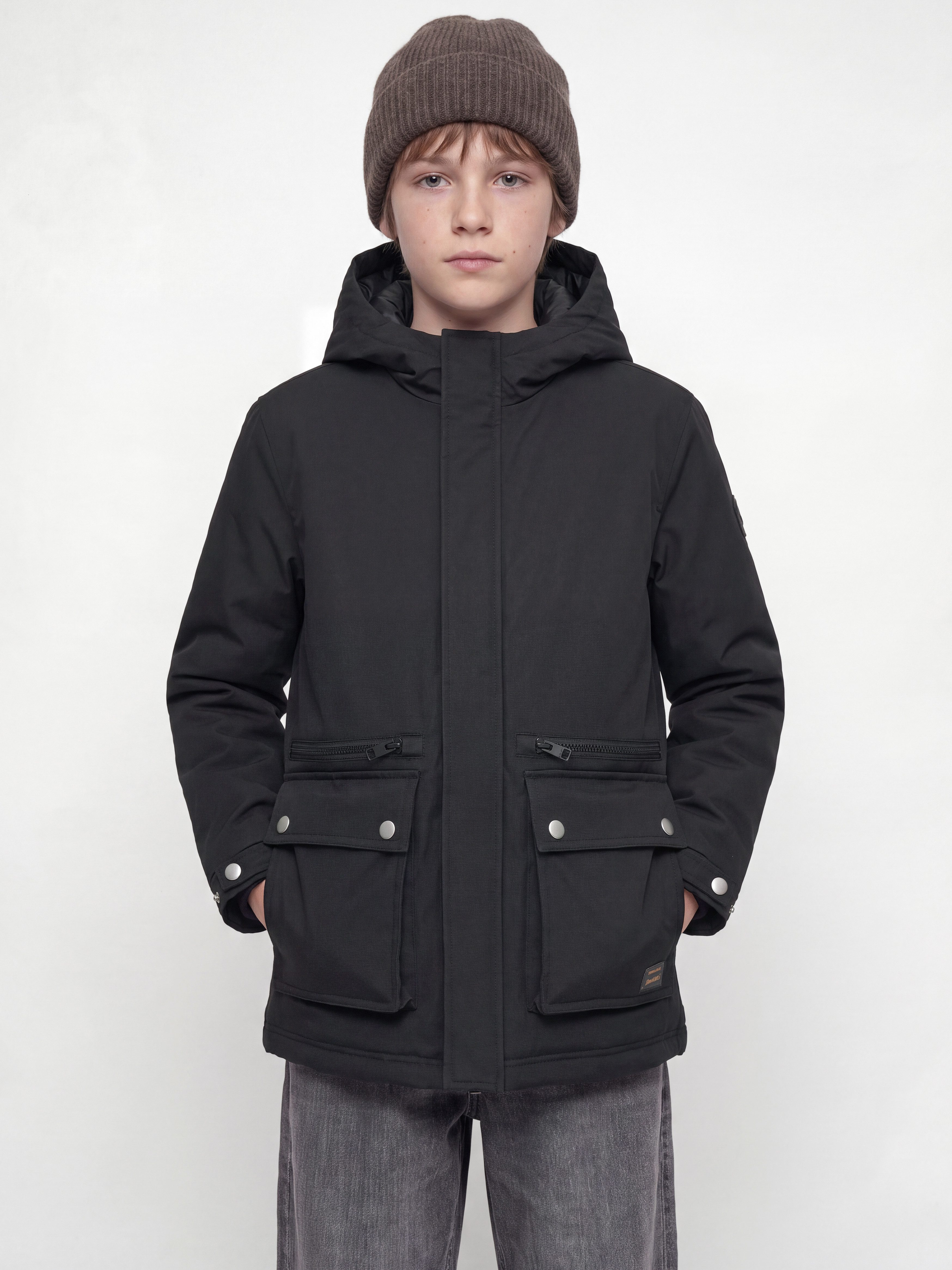 Jack & Jones Junior Parka JJEWOLF PARKA JACKET SN JNR Kunstfaser, normal geschnitten