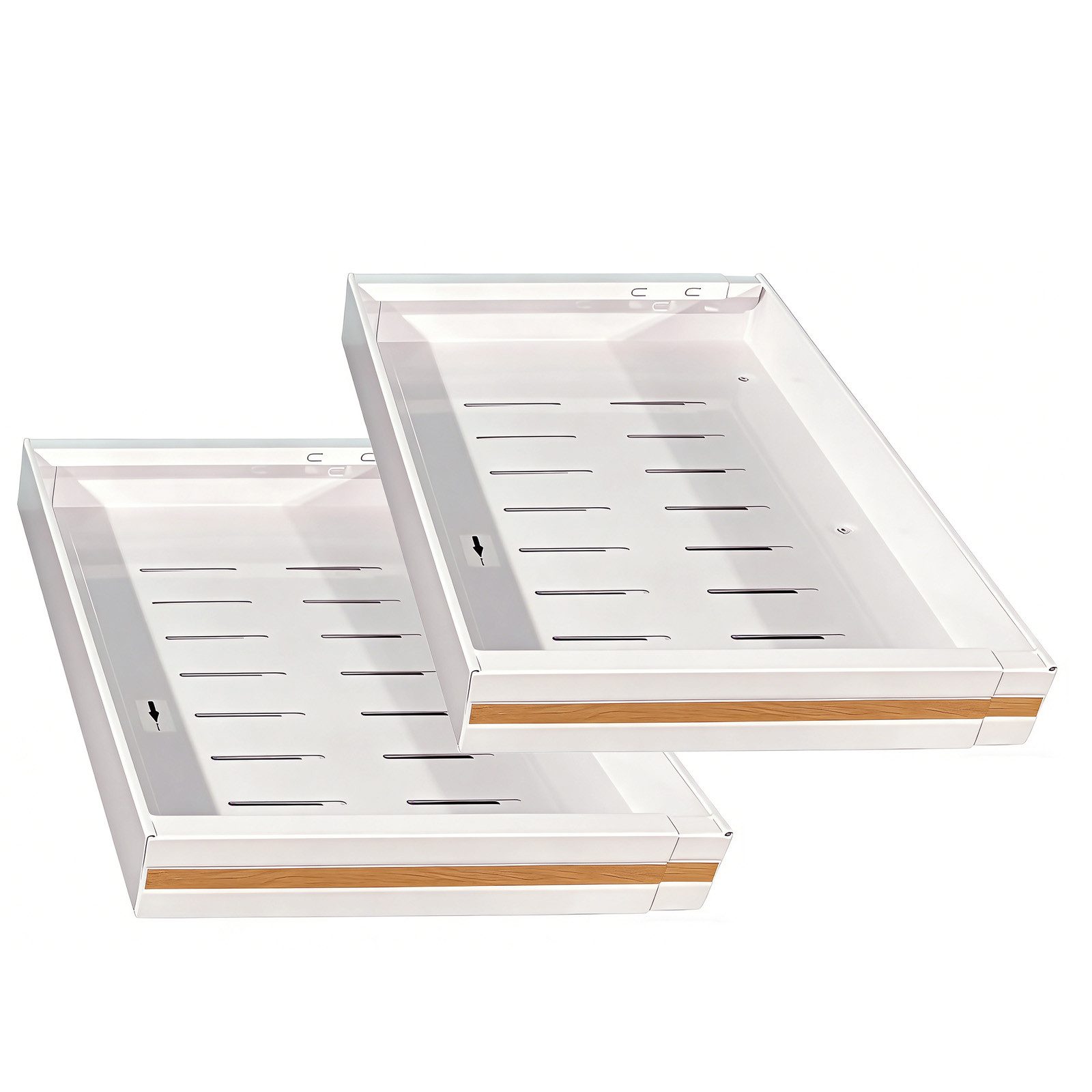 GarveeMore Küchenorganizer-Set Verstellbare Küche Auszug Schublade Schrank Aufbewahrung
