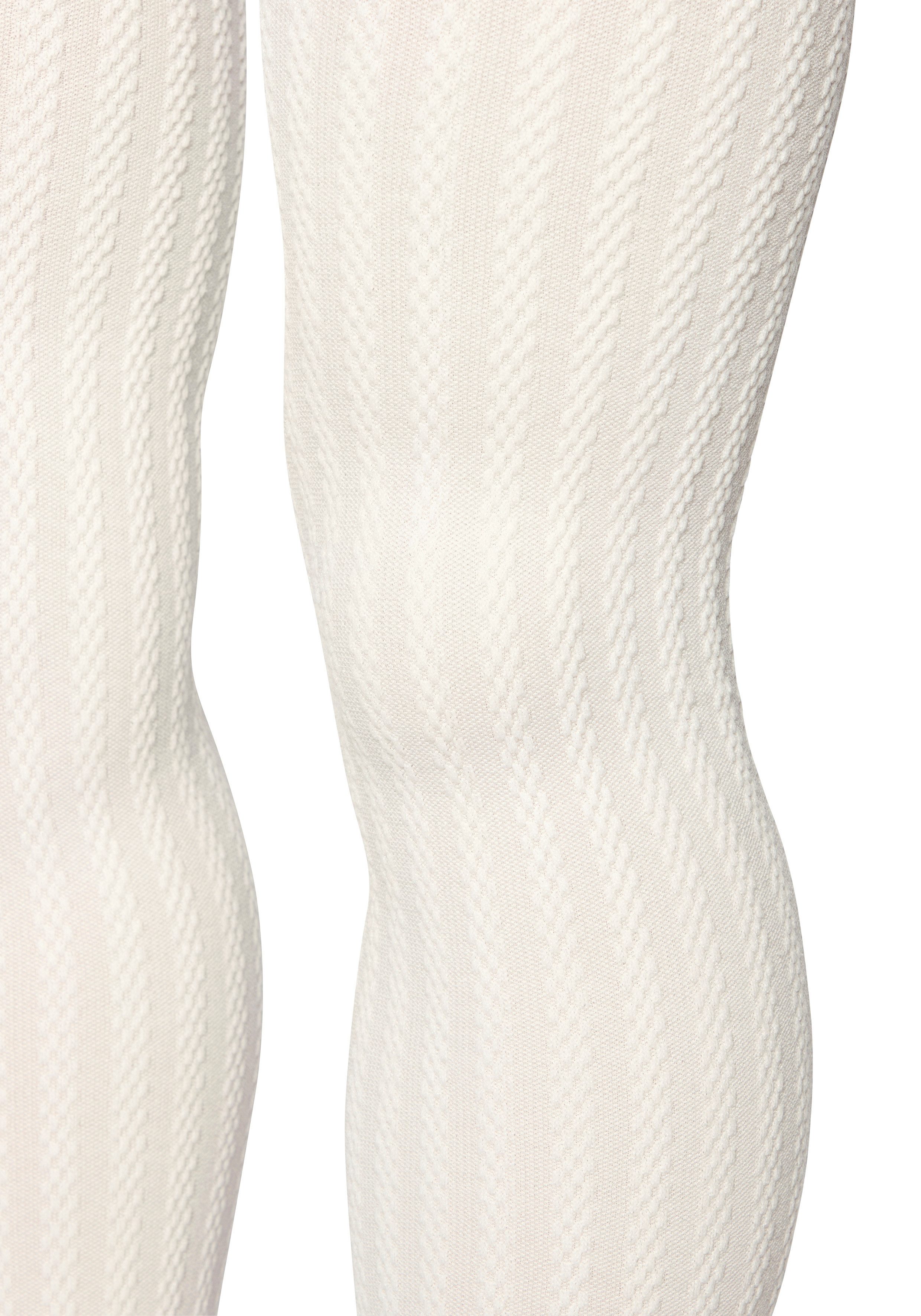 H.I.S Feinstrumpfhose für Mädchen 20 DEN (Packung 2 St. Gr. 92/98 bis 140/146) mit geripptem Muster – Bild 4 von 5