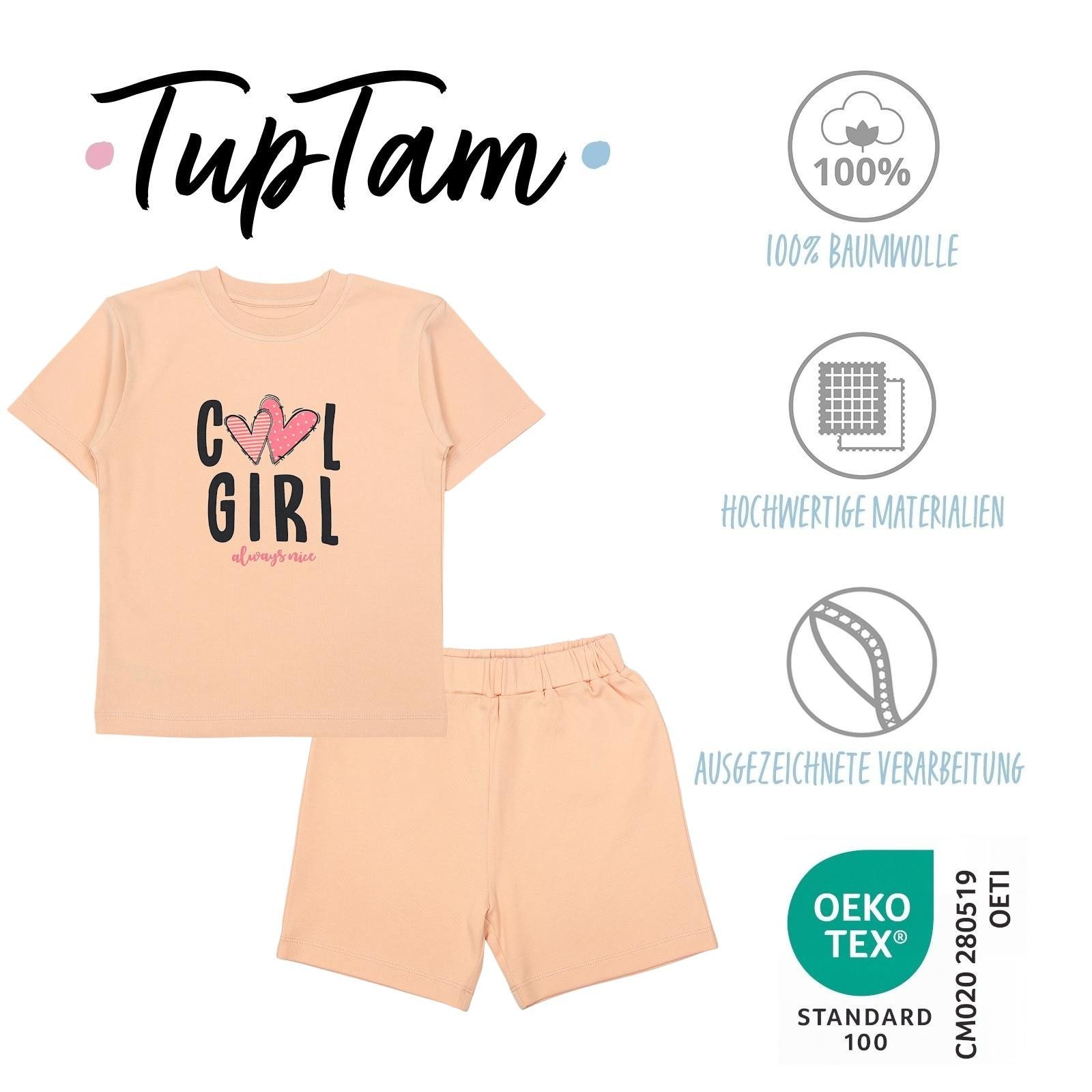 TupTam Schlafanzug TupTam Kinder Mädchen Kurzarm Pyjama Schlafanzug Set 2-teilig