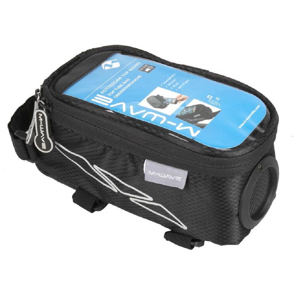 KHEbikes Fahrradtasche M-WAVE Rotterdam Top Sound Oberrohrtasche schwarz