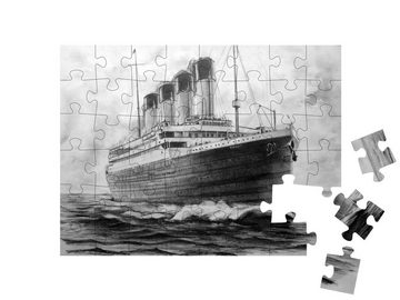 puzzleYOU Puzzle Bild eines Titanic-Bleistifts, 48 Puzzleteile, puzzleYOU-Kollektionen Kunst & Fantasy