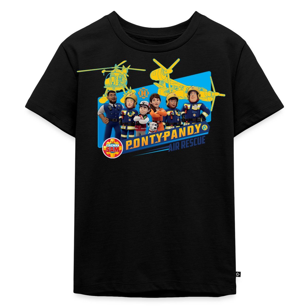 T-Shirt Feuerwehrmann Sam™ Pontypandy Air Rescue Kinder Premium T-Shirt