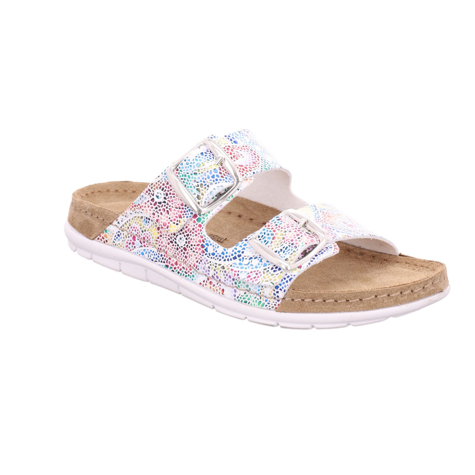 Rohde Rodigo-D Pantolette Sommerschuh, Hausschuh mit vorgeformtem Softfußbett