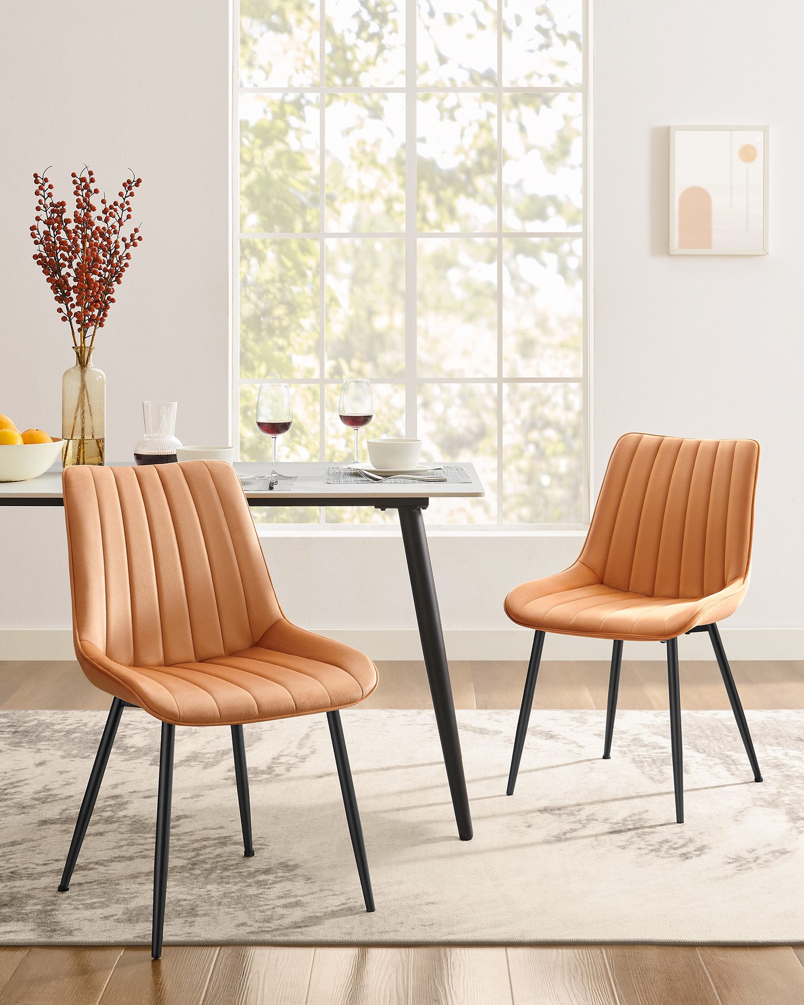 SONGMICS Esszimmerstuhl Stuhlset – Polsterstühle, Moderner Küchenstuhl. Sam günstig online kaufen