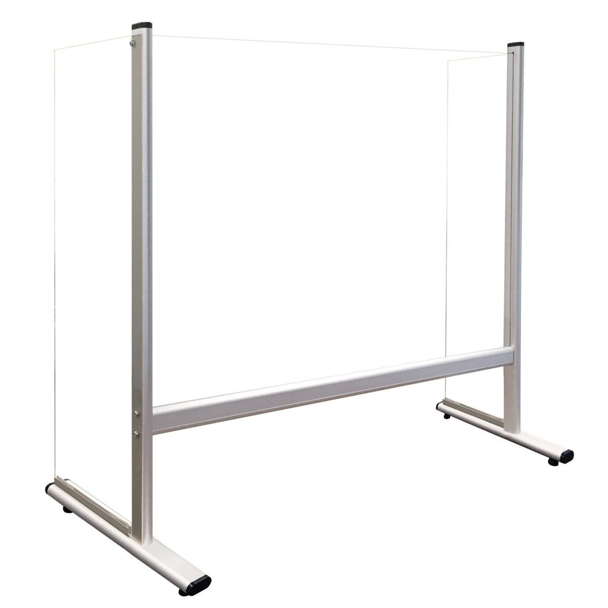 LEITZ Präsentationsstaffelei LEITZ Hygiene Thekenaufsteller mit Seitenteil farblos 80x65cm Durchrei