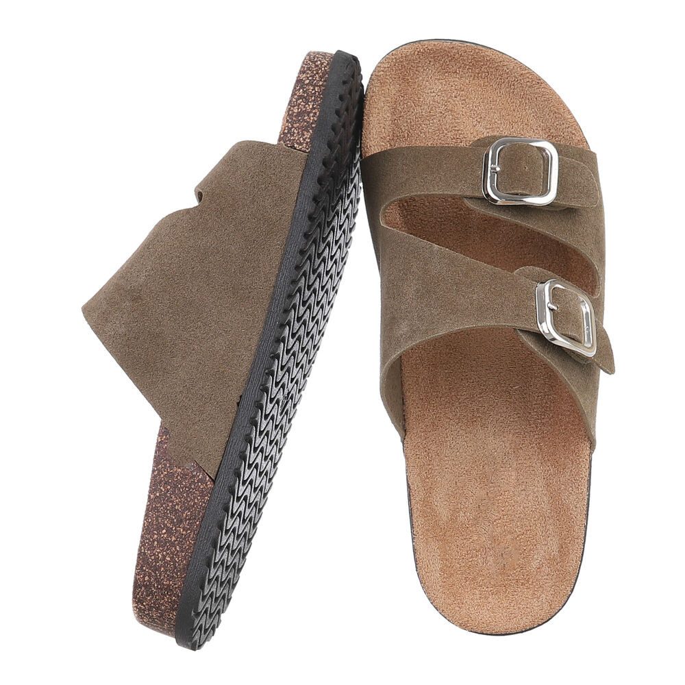 Ital-Design Damen Mules Freizeit Plateausandaletten