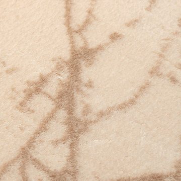 Teppich Elegant-klassischer Teppich im flauschig warmen Unidesign sand, Carpetia, rechteckig, Geeignet für Fußbodenheizung, Waschbar