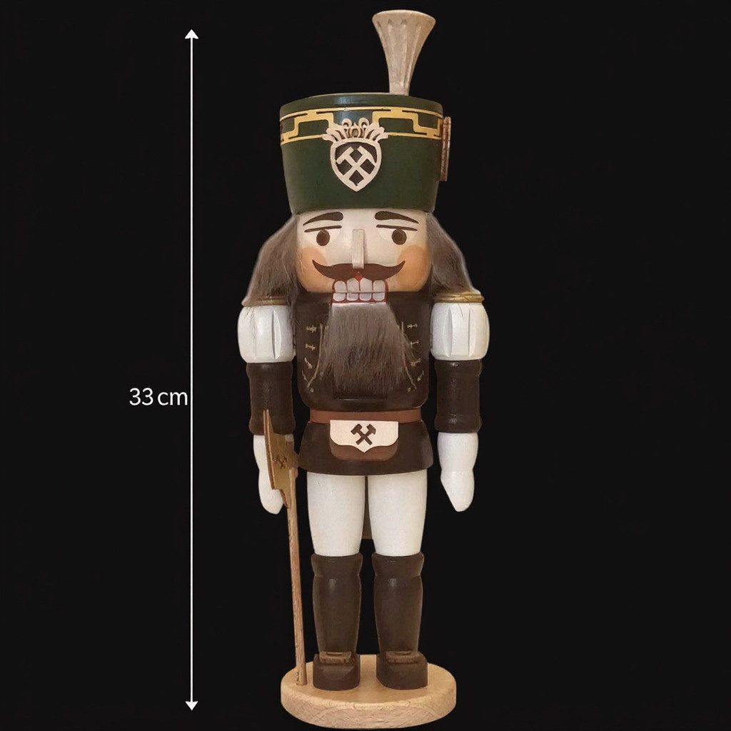 Zeidler Holzkunst Nussknacker Nussknacker Bergmann, mittel (33 cm), (1-tlg)