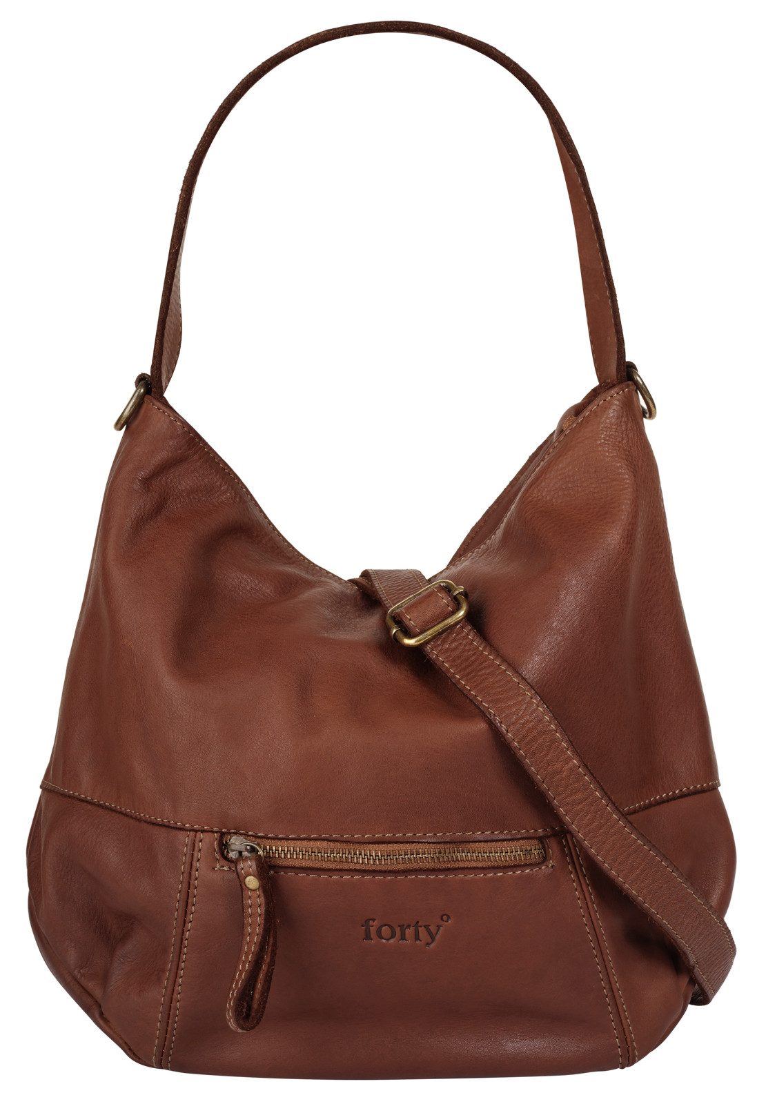 forty° Shopper, echt Leder, Made in Italy