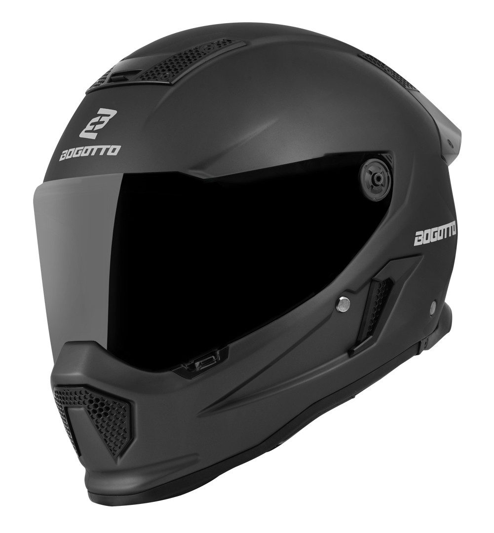 Bogotto Motorradhelm Rapto Helm, Vorbereitet Für Kommunikationssystem,geeignet Brillenträger,vorbe