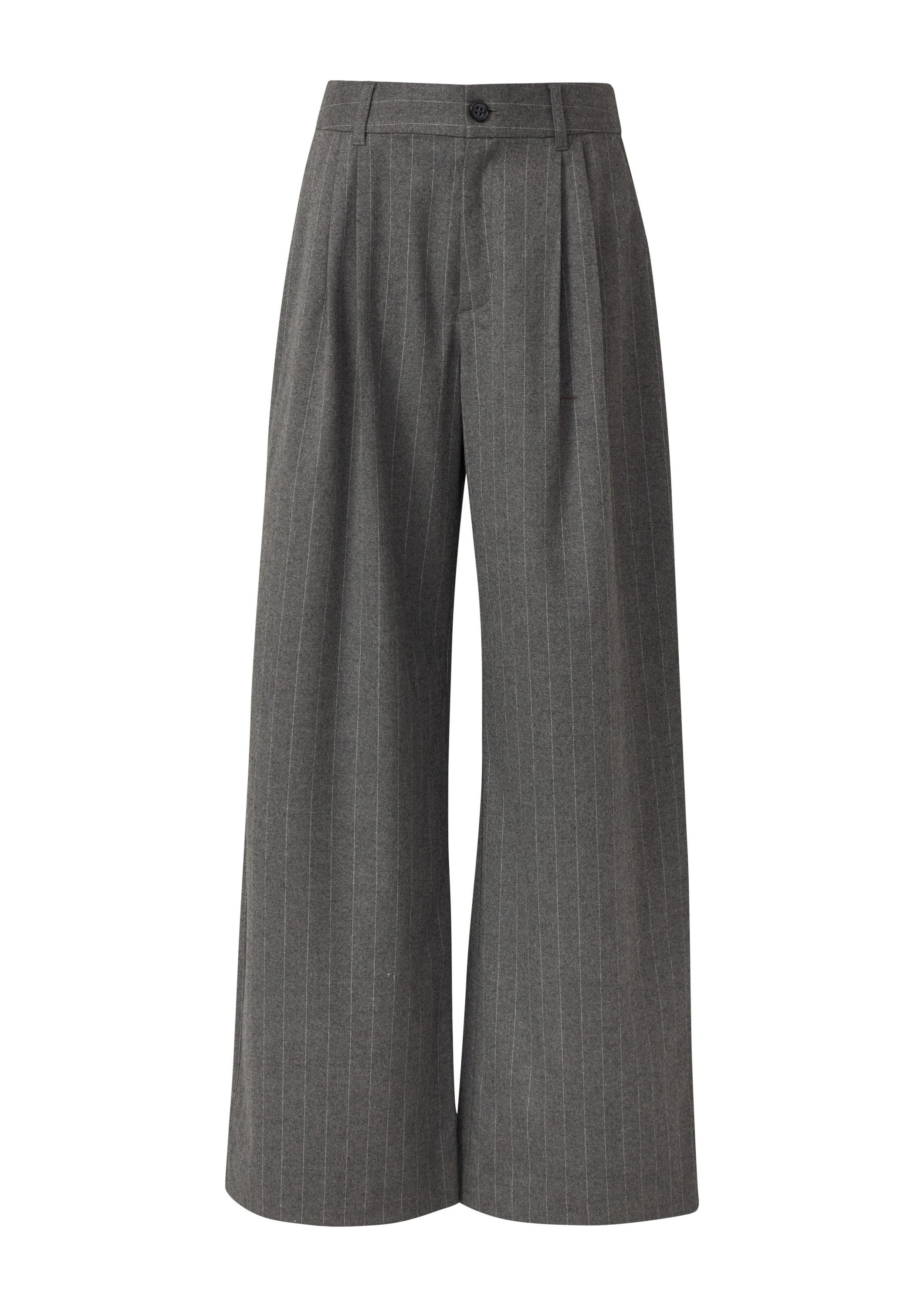 s.Oliver Chinos Hose Wide-Leg-Hose mit Nadelstreifen günstig online kaufen