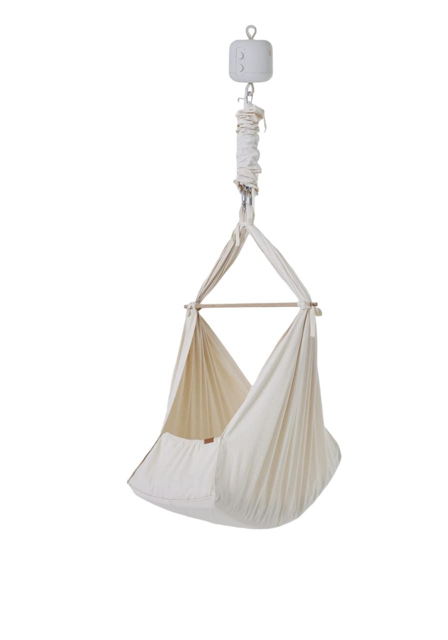 Membantu Babyschaukel Set mit Federwiege Basic und Motor LeeLo02