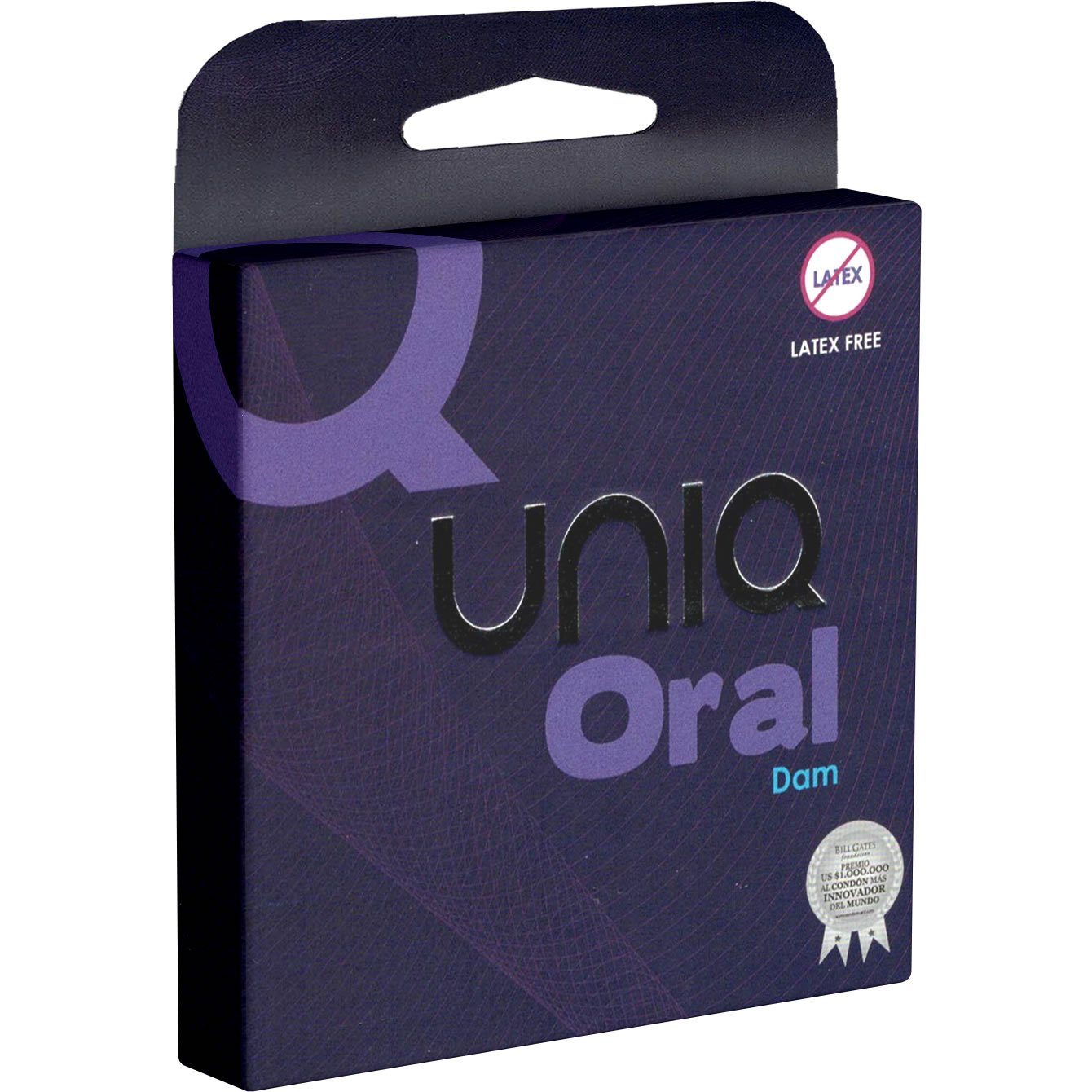 UNIQ Kondome Oral Love Dams Packung mit, 3 St., extrem dünne, latexfreie und absolut geruchslose Lecktücher | Kondome