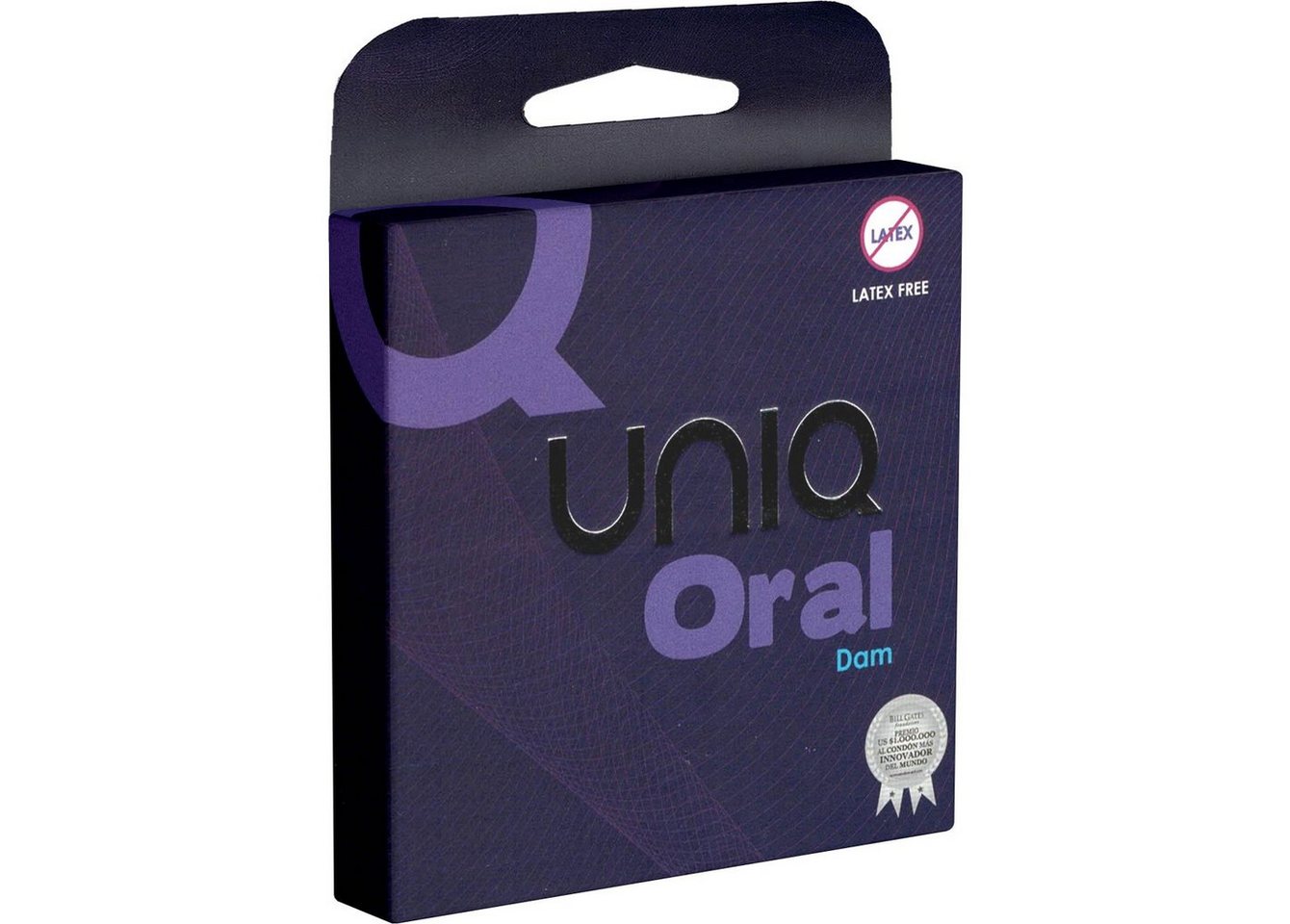 UNIQ Kondome Oral Love Dams (Lecktücher ohne Geruch) auch mit Gleitgel auf Öl-Basis verwendbar, Packung mit, 3 St., gefühlsechte Lecktücher, extrem dünne, latexfreie und absolut geruchslose Lecktücher
