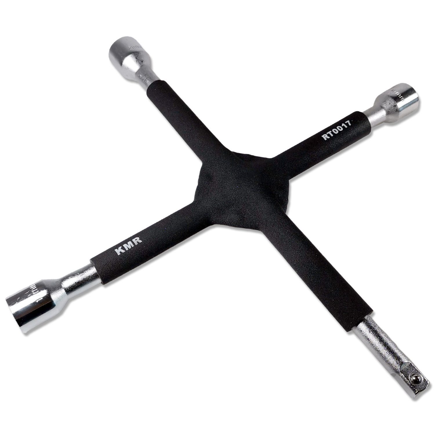 Impulse Innovation Kreuzschlüssel Radkreuz, 17/19/21mm & 1/2", Kreuzschlüssel für Reifenwechsel, Grip