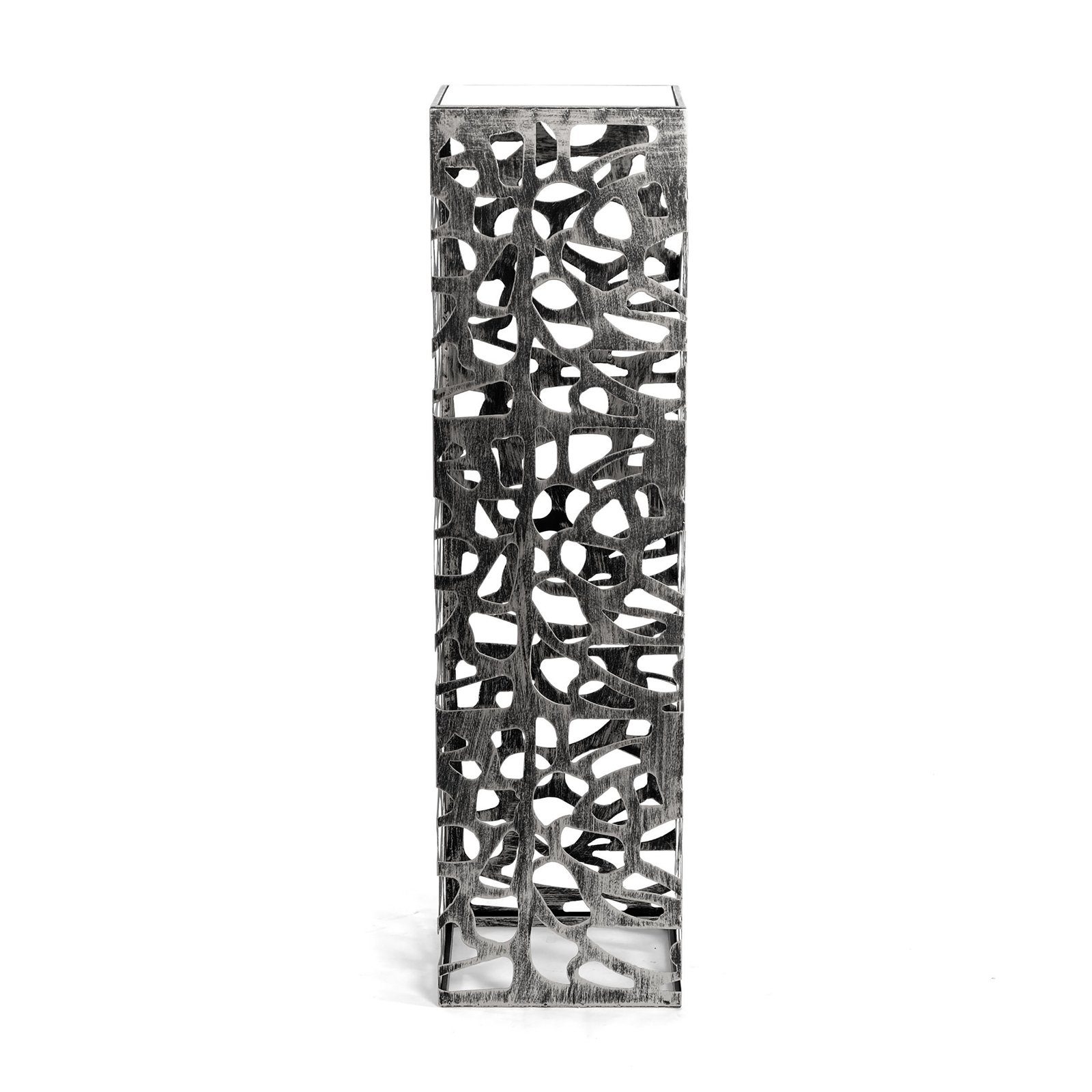 Dekosäule cm, "ENZA 100 DEKO antik-silber, GRANDE", DESIGN DELIGHTS Metall SÄULE Dekofigur aus