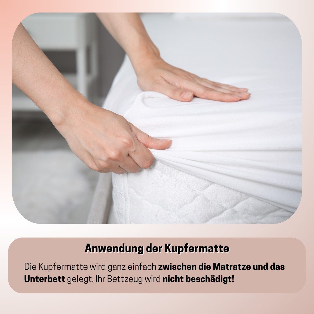 Matratzenschoner Kupfermatte Strahlenschutz Betteinlage Medosan, gegen Schl günstig online kaufen