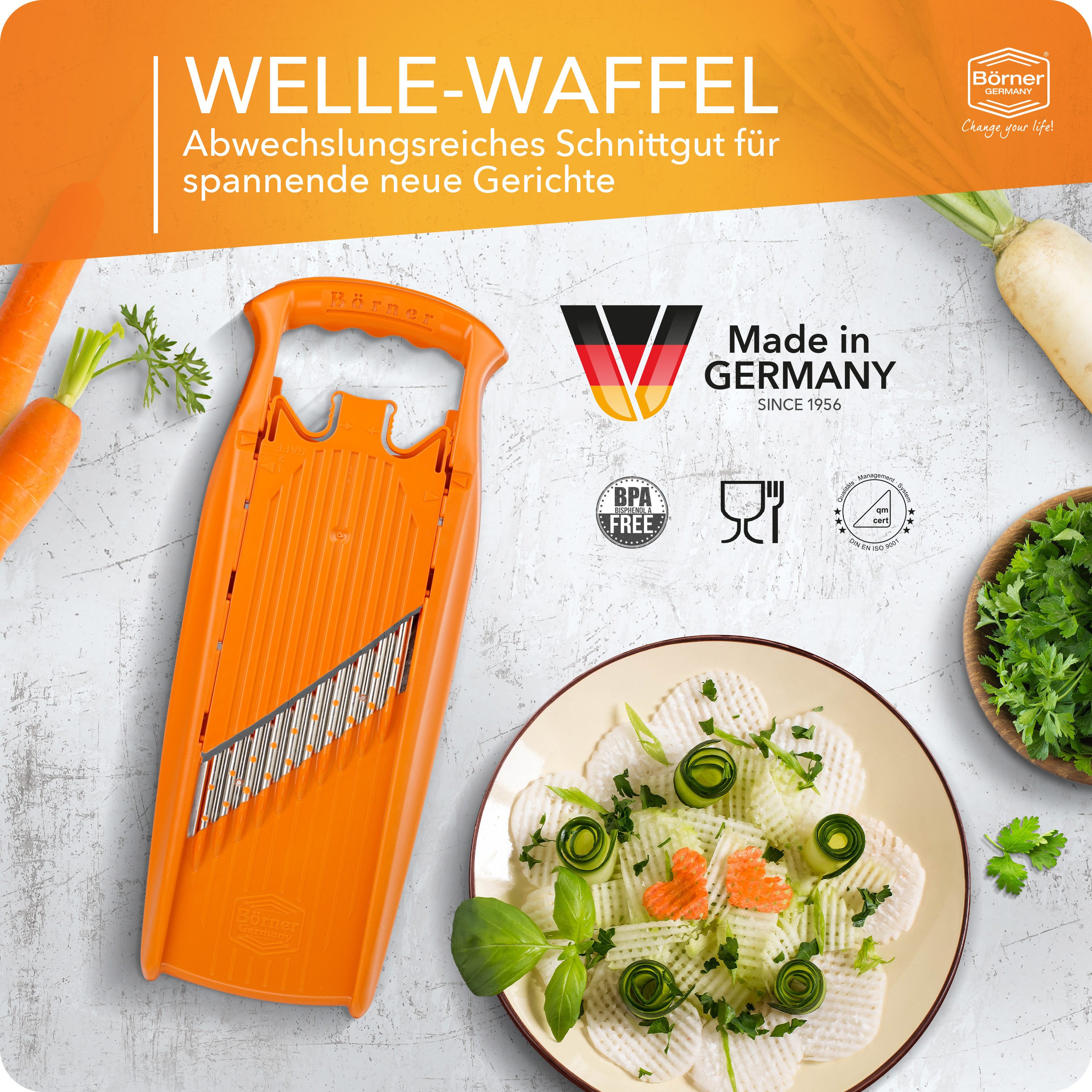 Börner Gemüseschneider Welle-Waffel PowerLine