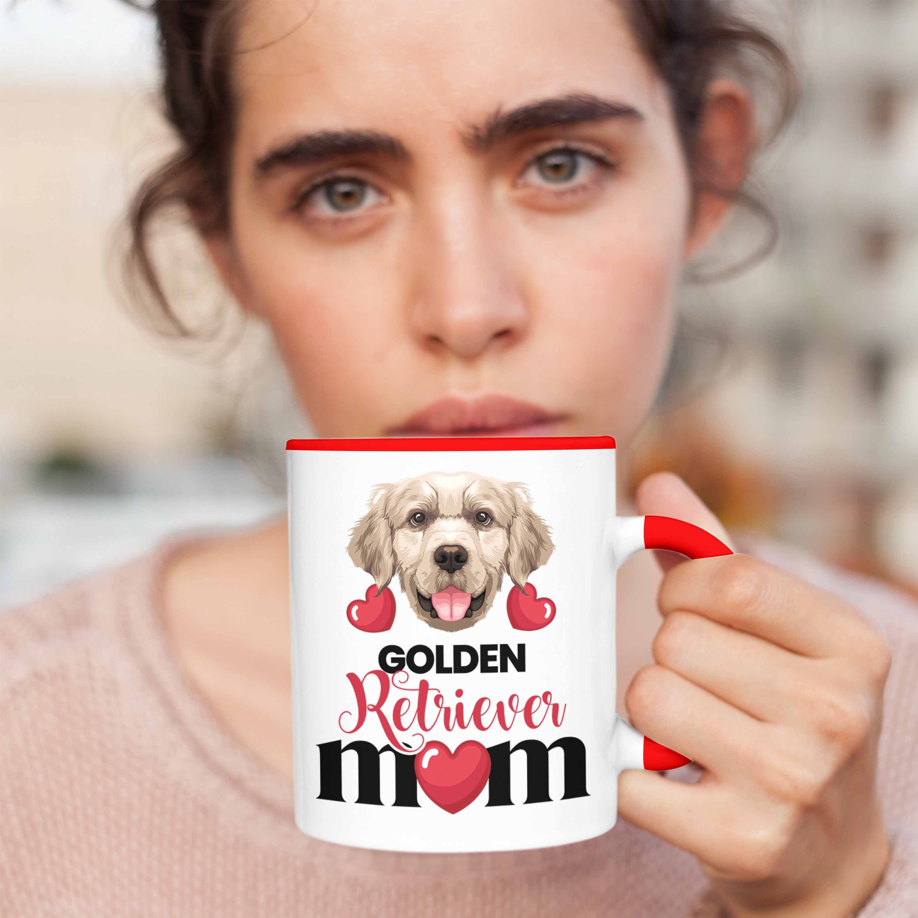 Lustiger Trendation Rot Besitzer Geschenk Spruch Golden Tasse Tasse Mama Mom Retriever Gesc