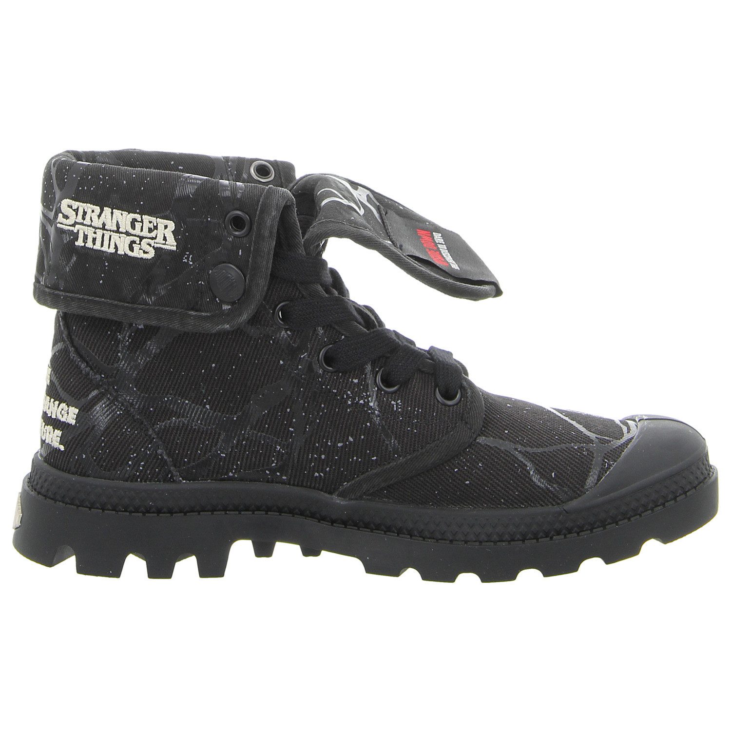 Palladium Baggy Hopper Tunnels Schnürstiefelette Stranger Things Kollektion