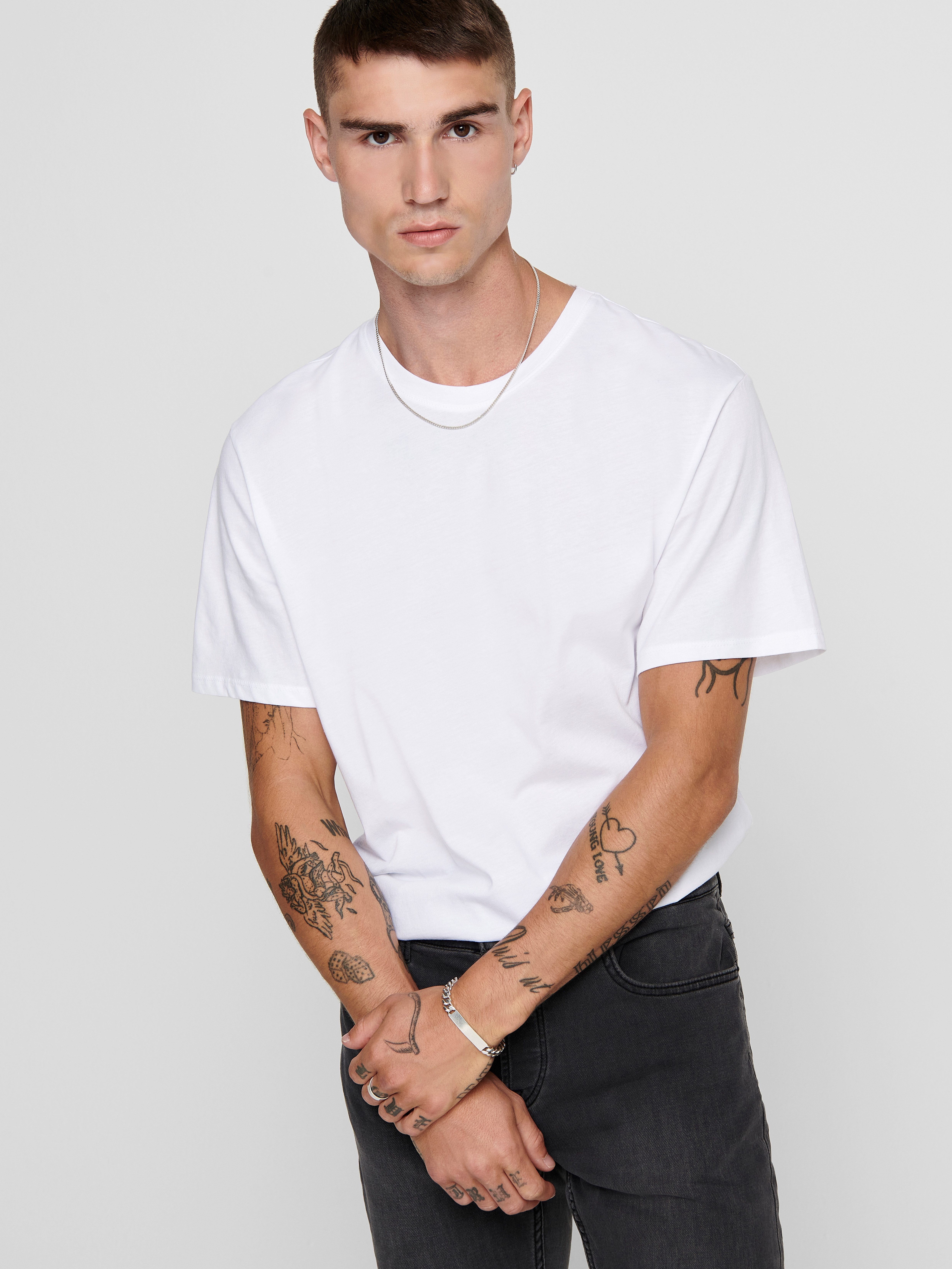ONLY & SONS Rundhalsshirt ONSMATT LONGY SS TEE NOOS
