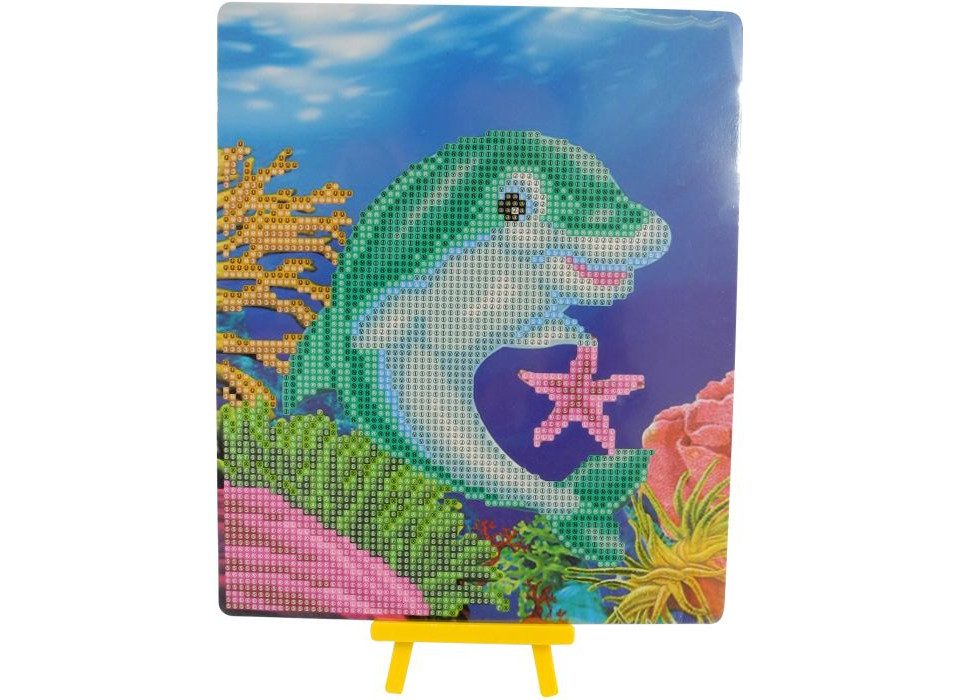 Malen nach Zahlen Diamond Painting Delfin mit Aufsteller