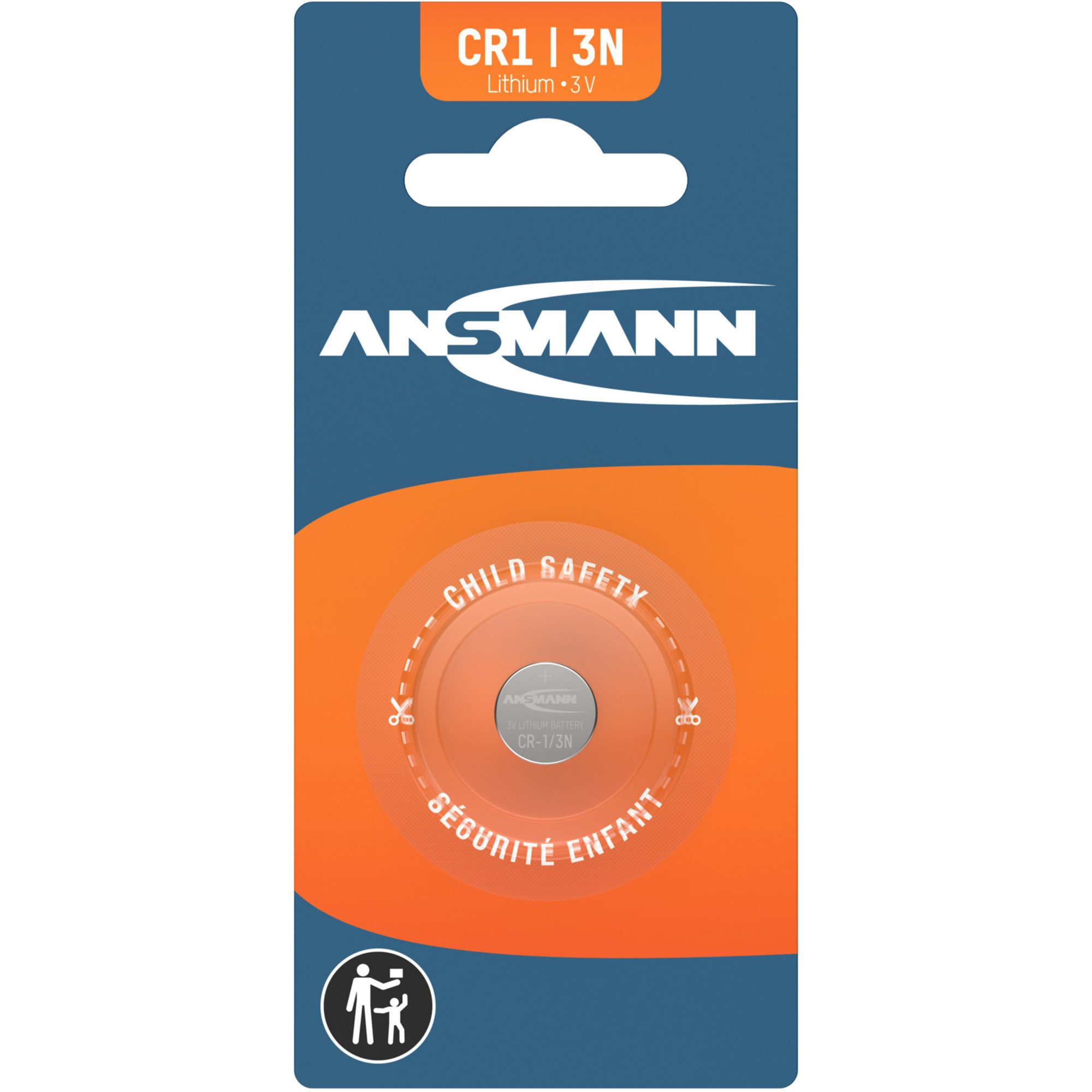 ANSMANN AG Ansmann Lithium Batterie CR1/3N / CR11108 / 2L76, Akku