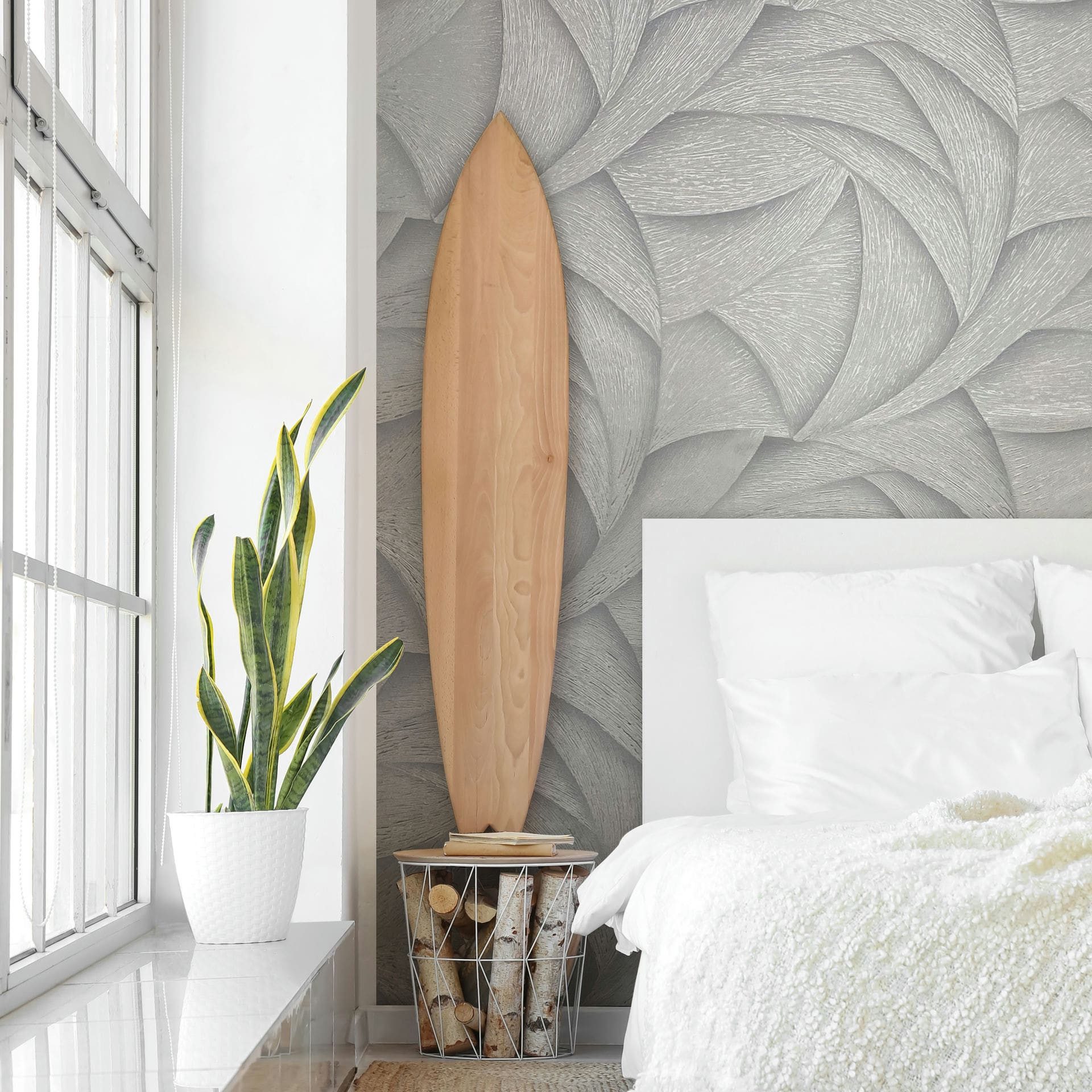 Marburg Vliestapete Tapete Calm Waves, geprägt, geometrisch, moderne Vliestapete für Wohnzimmer Schlafzimmer Küche