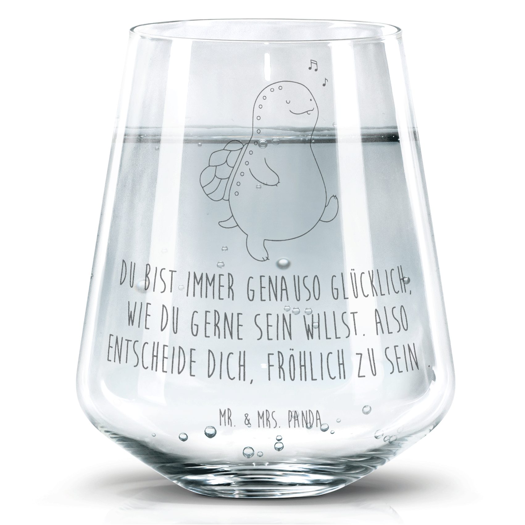 Mr. & Mrs. Panda Glas Schildkröte Pfeifen, Glas, Transparent, Depression, Wasserglas, Desig, Premium Glas, Glück getränkebecher Tumbler Glas