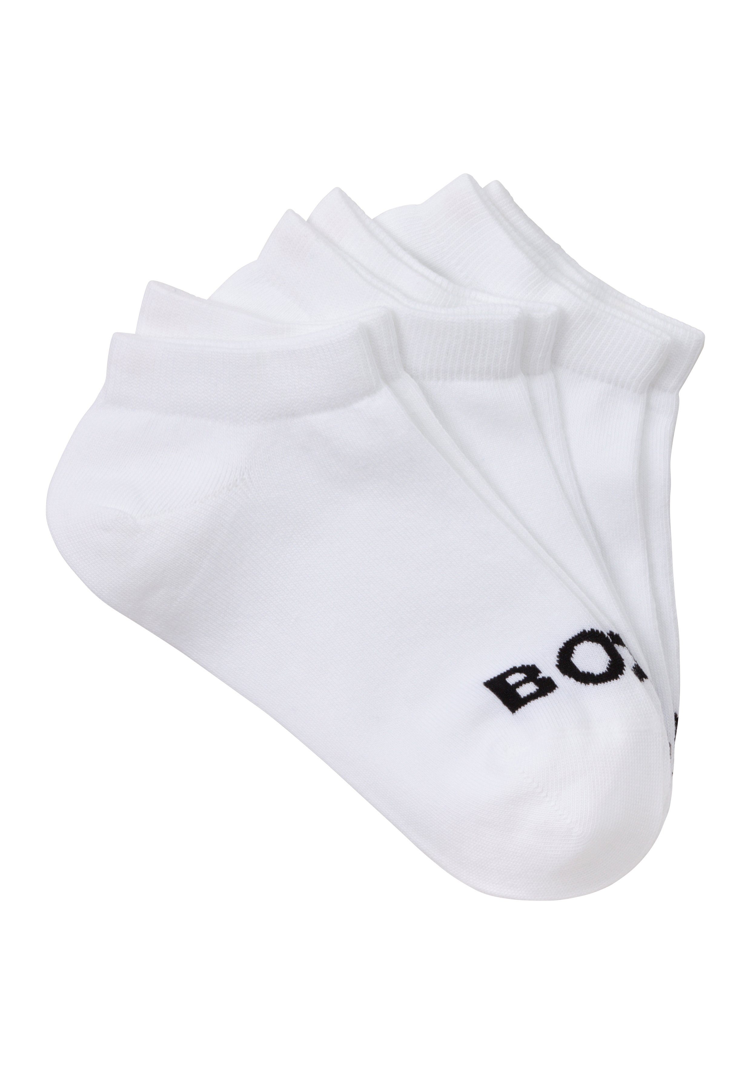 BOSS Sneakersocken 3P AS Logo CC W (Packung, 3er) mit BOSS Logoschriftzug