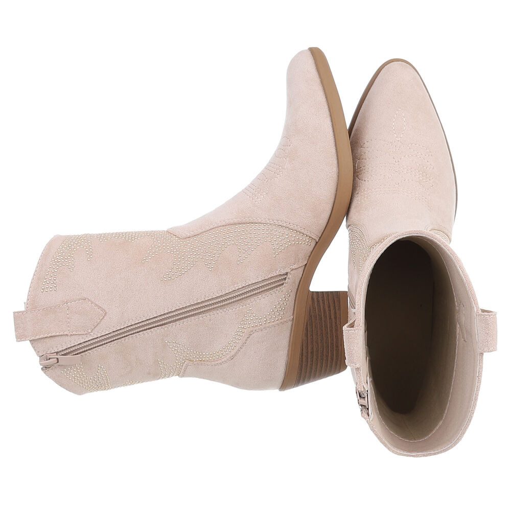 Ital-Design Damen Cowboyboots Western Westernstiefelette (88812601) Blockab günstig online kaufen