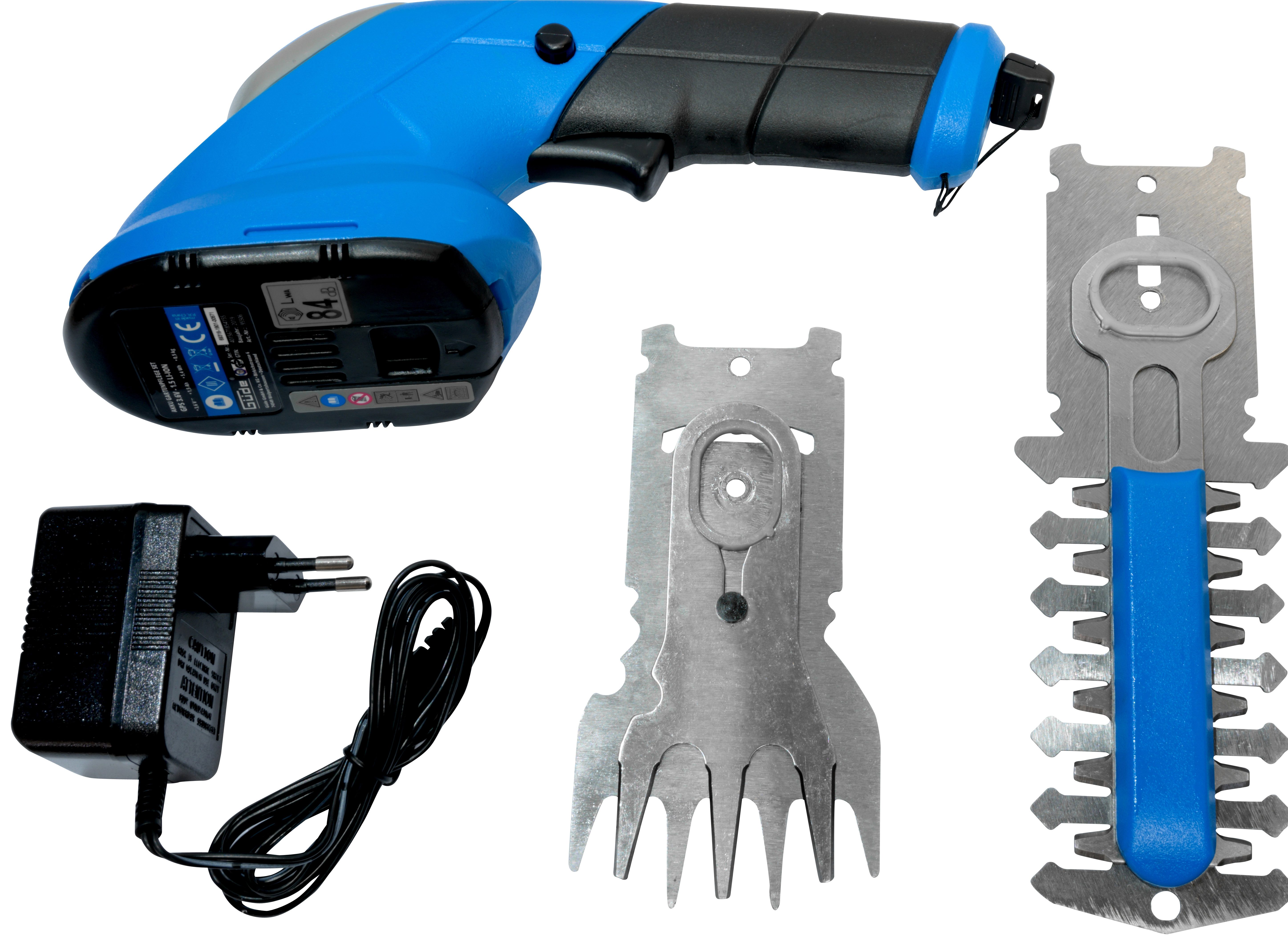 Güde Gartenpflege-Set Gras- und Strauchschere GPS 3,6V-1.5 LI-ION, inkl. Akku und Ladegerät