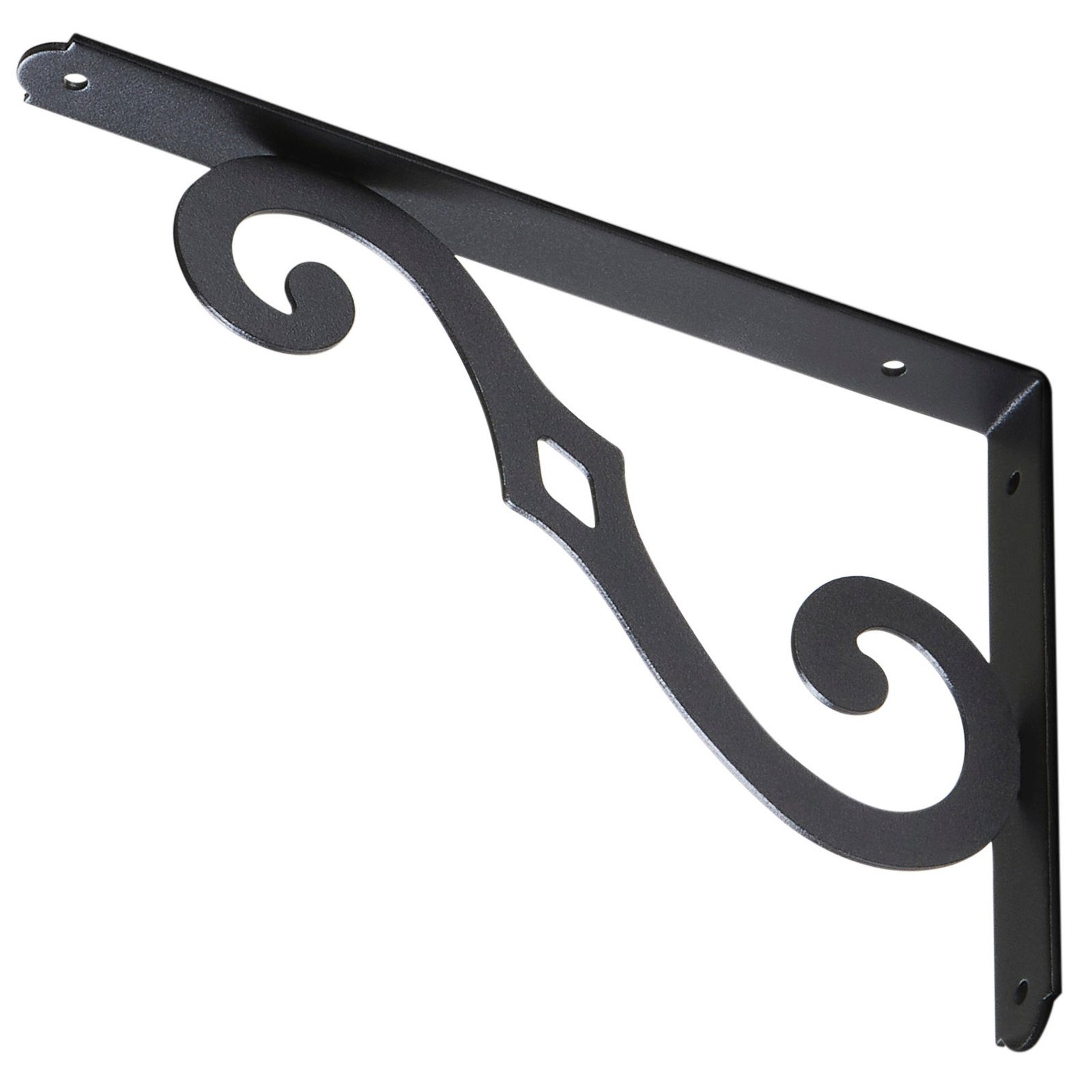 SO-TECH® Wandregalhalter Regalkonsole RK17 schwarz Tragkraft max. 30 kg pro Paar, 1-tlg., 250 x 170 mm