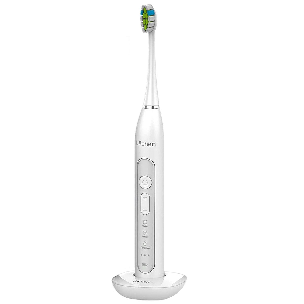 HYIEAR Elektrische Zahnbürste Elektrische Zahnbürste mit 4 Aufsteckbürsten,9 Putzmodi/Deep Clean, Aufsteckbürsten: 4 St., 1 Elektrozahnbürste, 4 Köpfe, 1 Tasche, 1 Ladegerät, Timer für das Bürsten,IPX7 wasserdicht/induktives Laden
