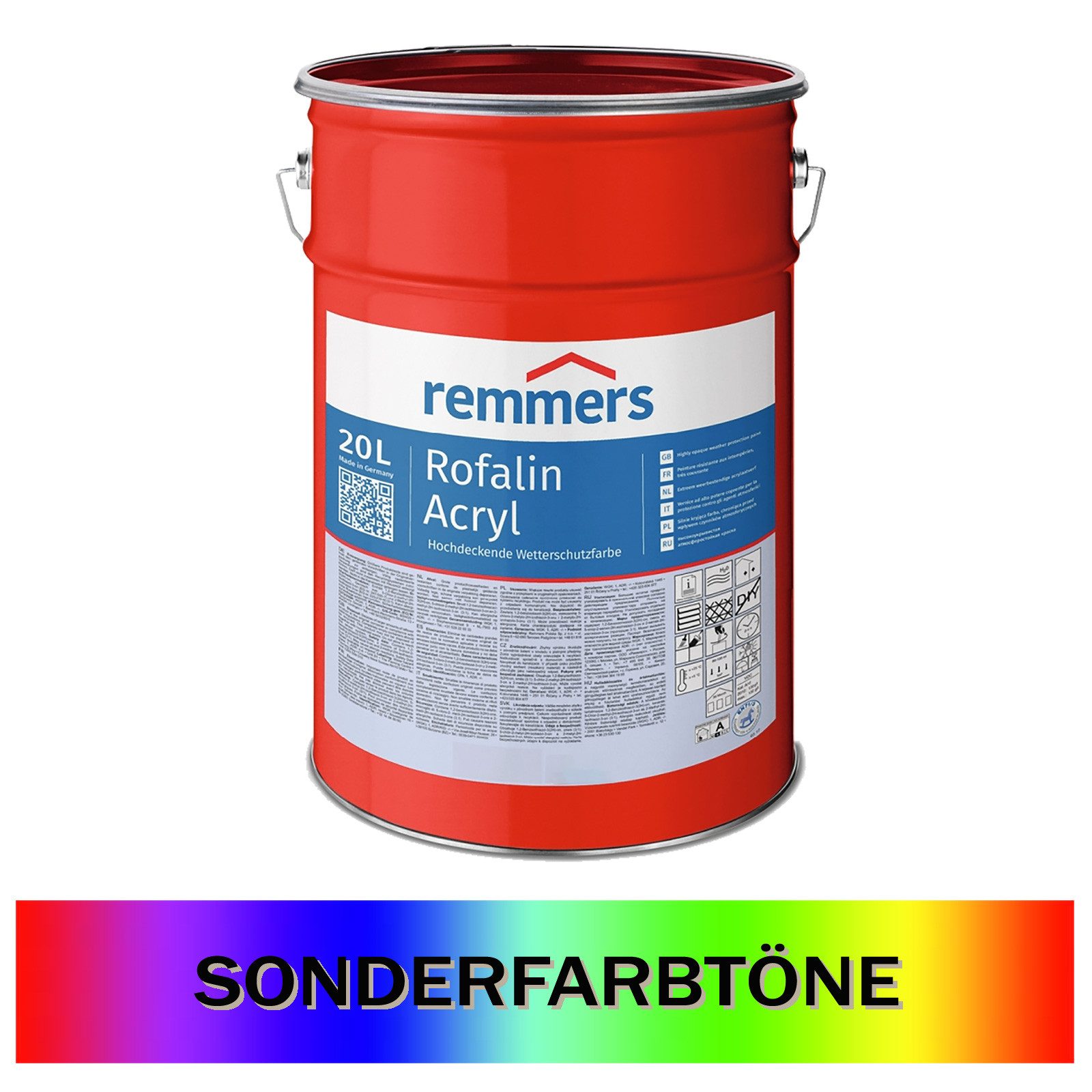 Wetterschutzfarbe ROFALIN ACRYL - 20 LTR (SONDERTON)