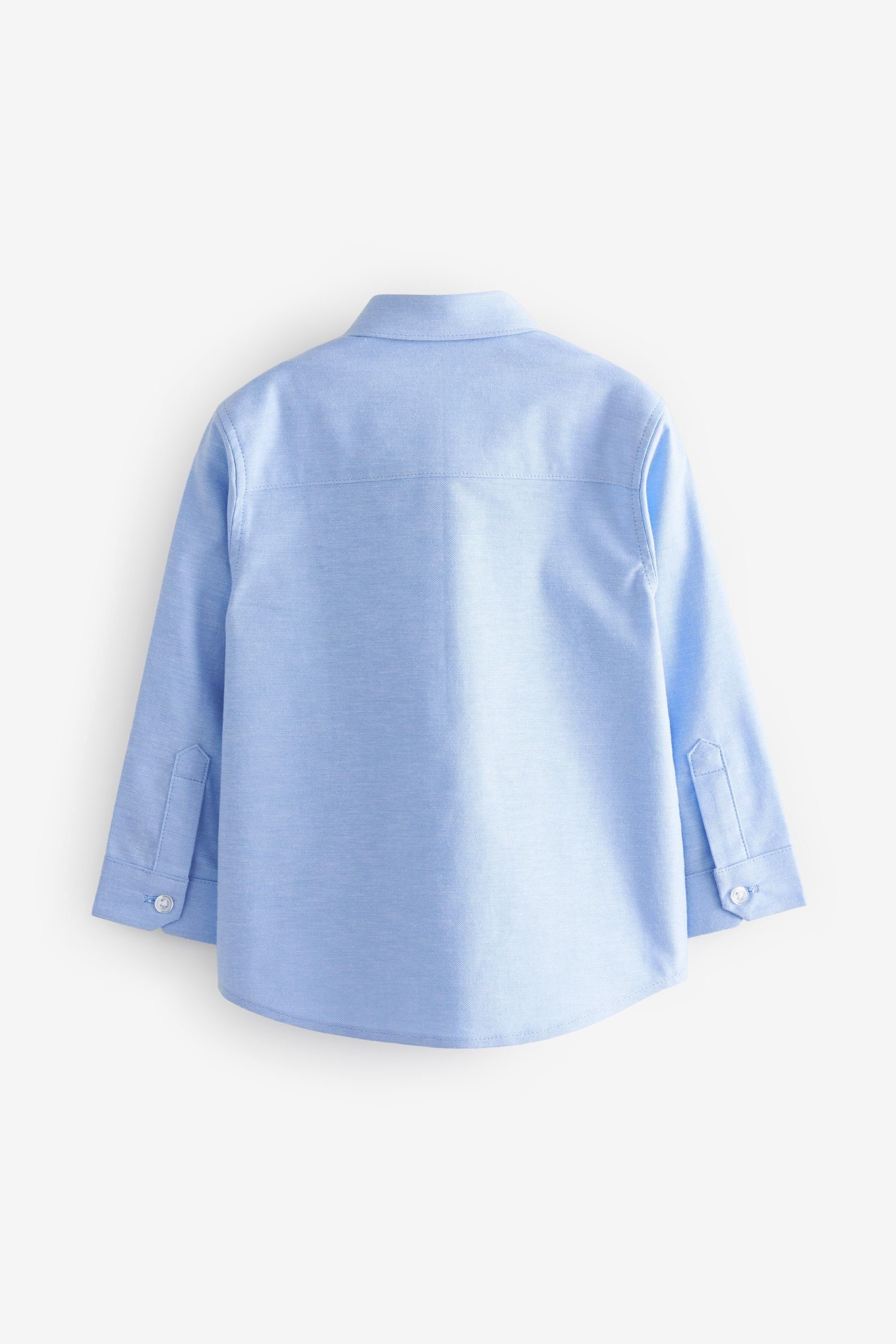 Next Langarmhemd Langärmeliges Oxfordhemd (1-tlg) Blue