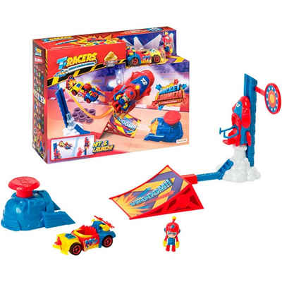 Magic Box Toys Spielwelt PTRSD014IN30, T-Racers Raketenstart-Set mit Abschusswagen