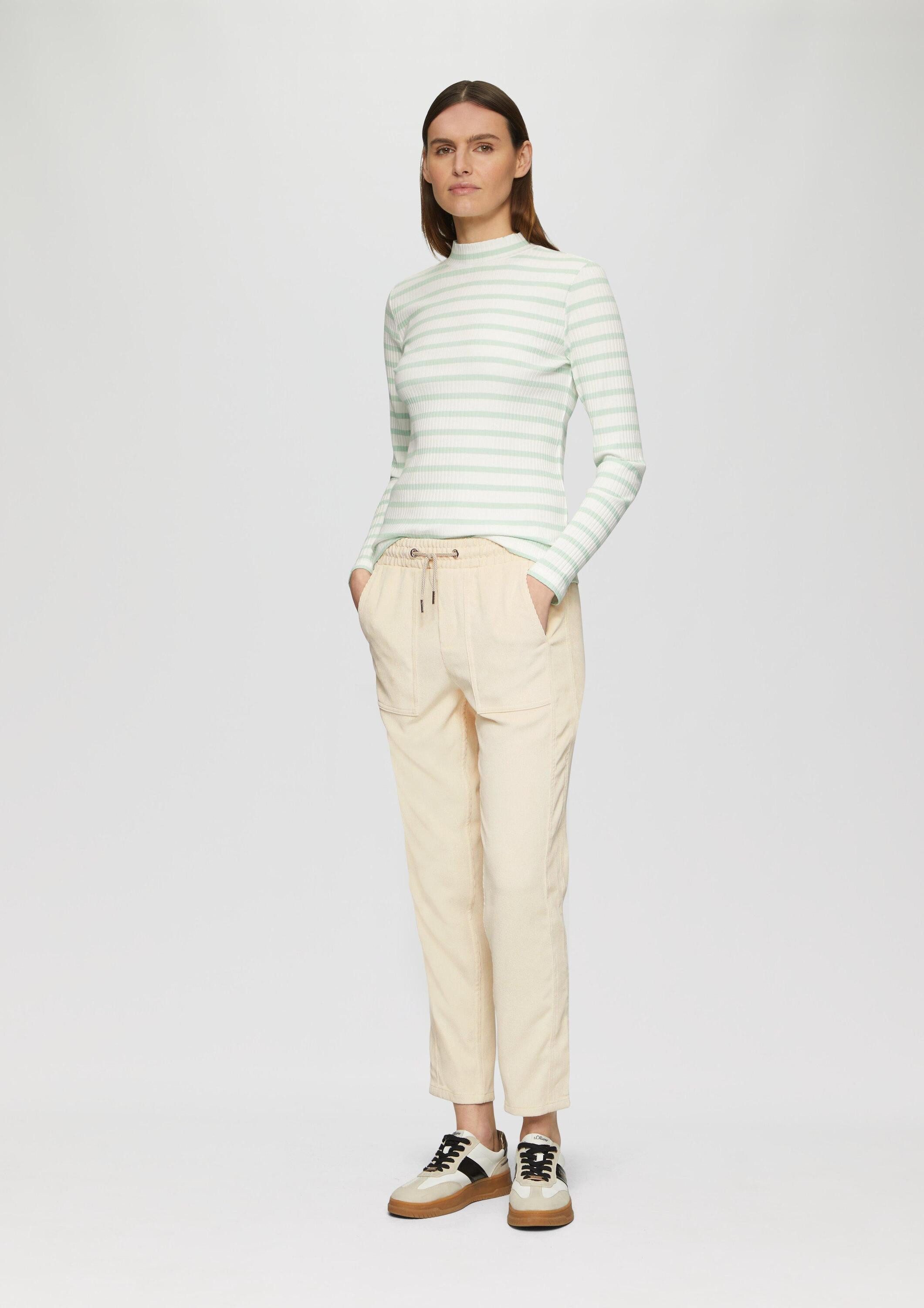 s.Oliver Chinos Hose Jogpants aus Feincord mit Elastikbund günstig online kaufen