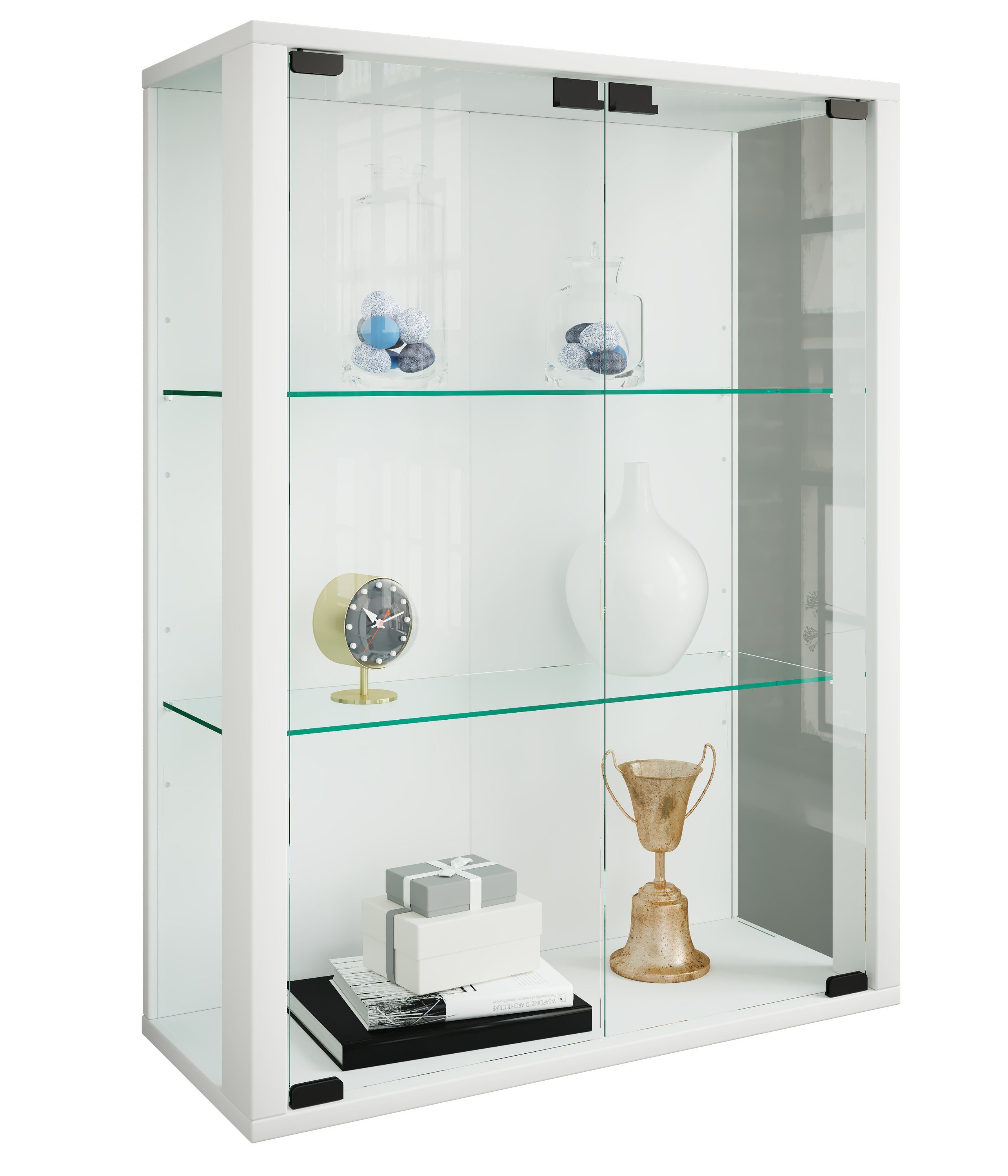 VCM Hängevitrine Wandvitrine Hängevitrine Glasvitrine Glas Udina M