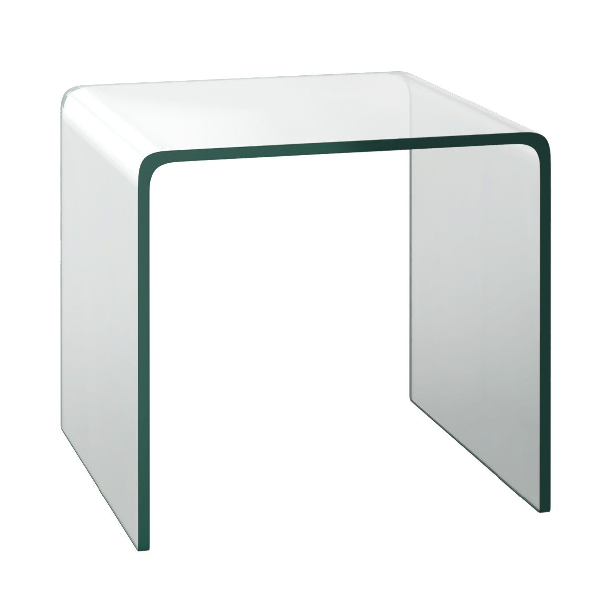 COSTWAY Couchtisch, Beistelltisch Glas, U-förmig, 45x45x41cm günstig online kaufen