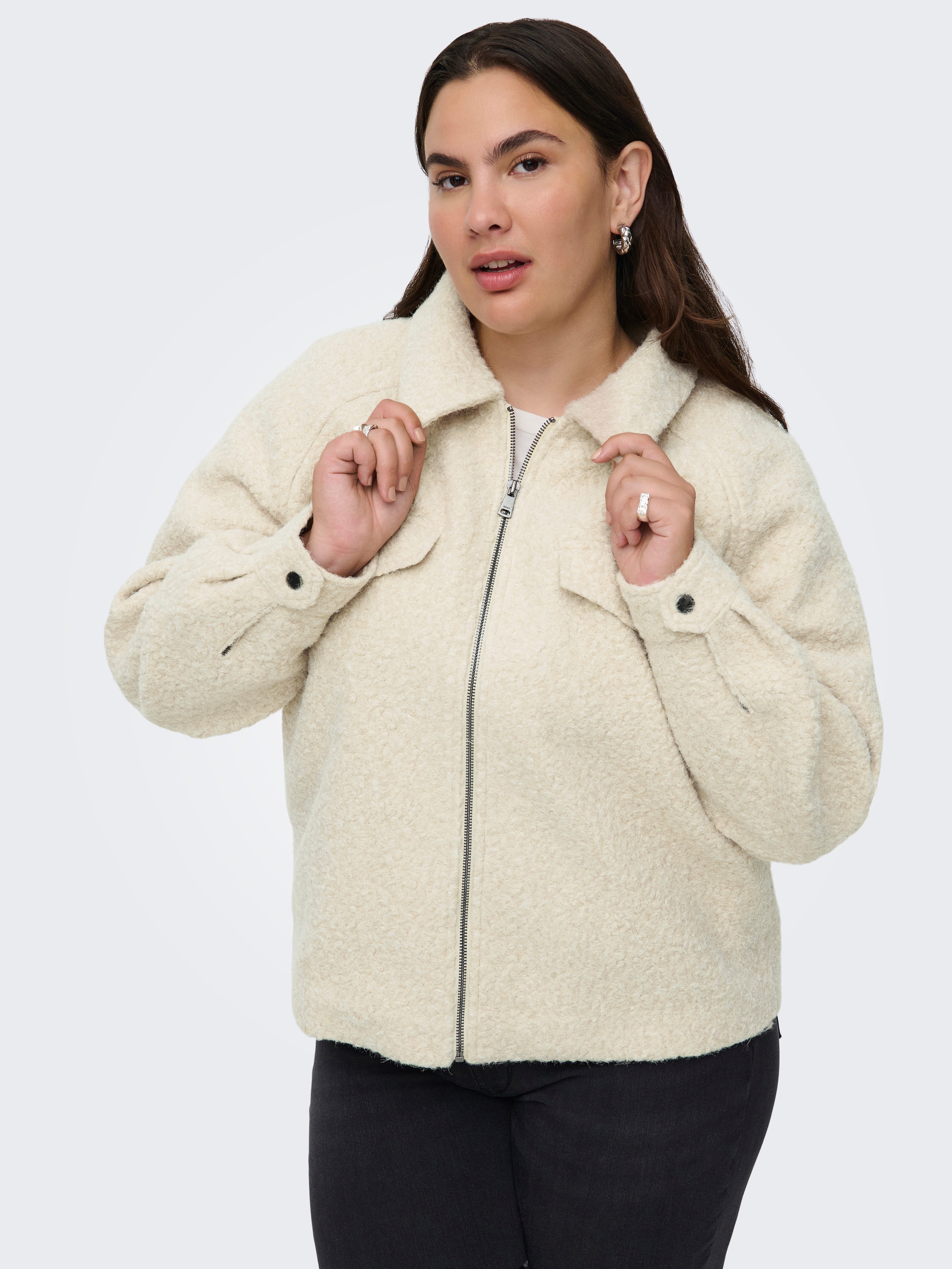 ONLY CARMAKOMA Fleecejacke CARMALO SHORT BOUCLE günstig online kaufen