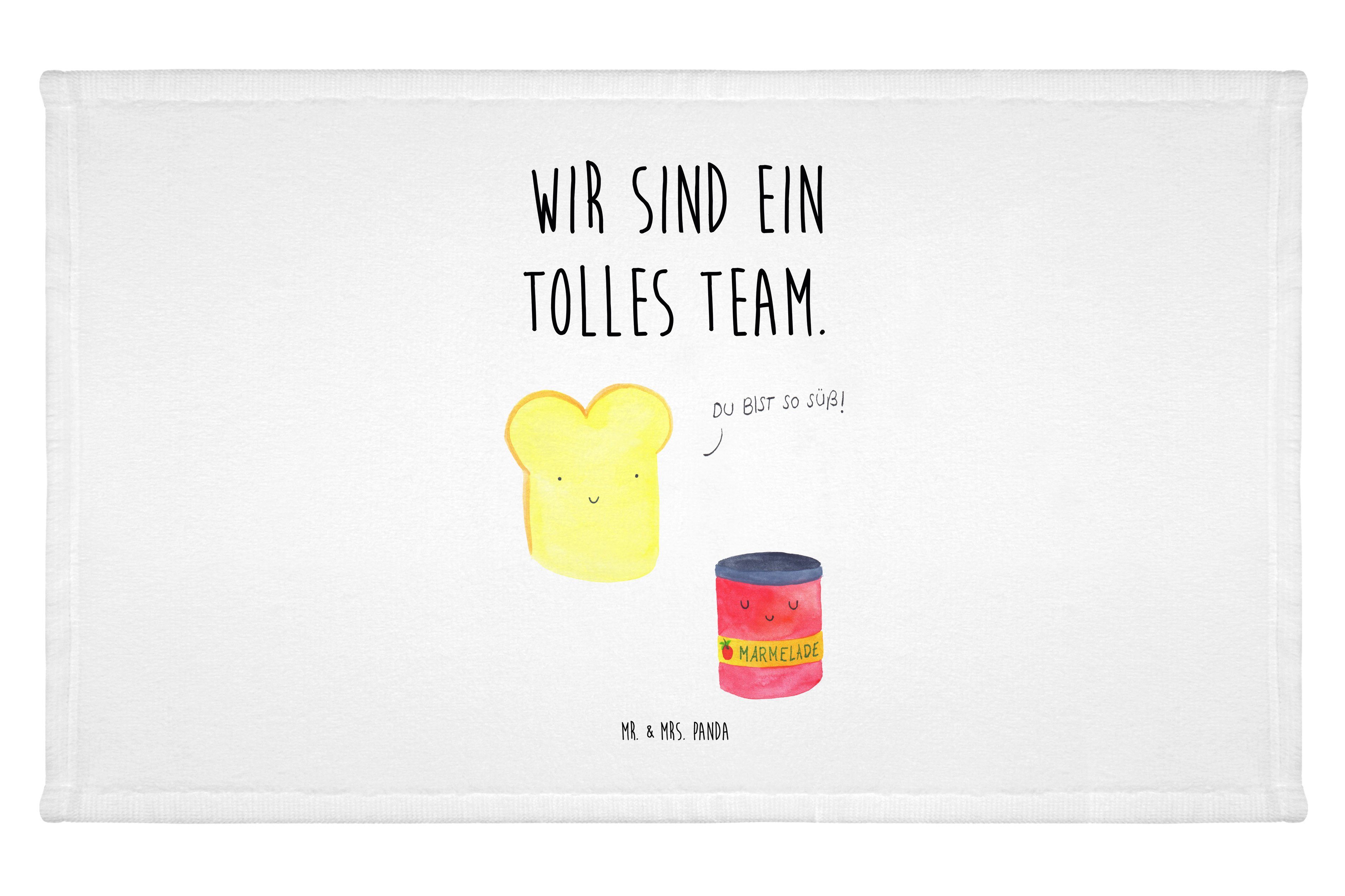 Mr. & Mrs. Panda Handtuch Toast & Marmelade Weiß Geschenk, süß
