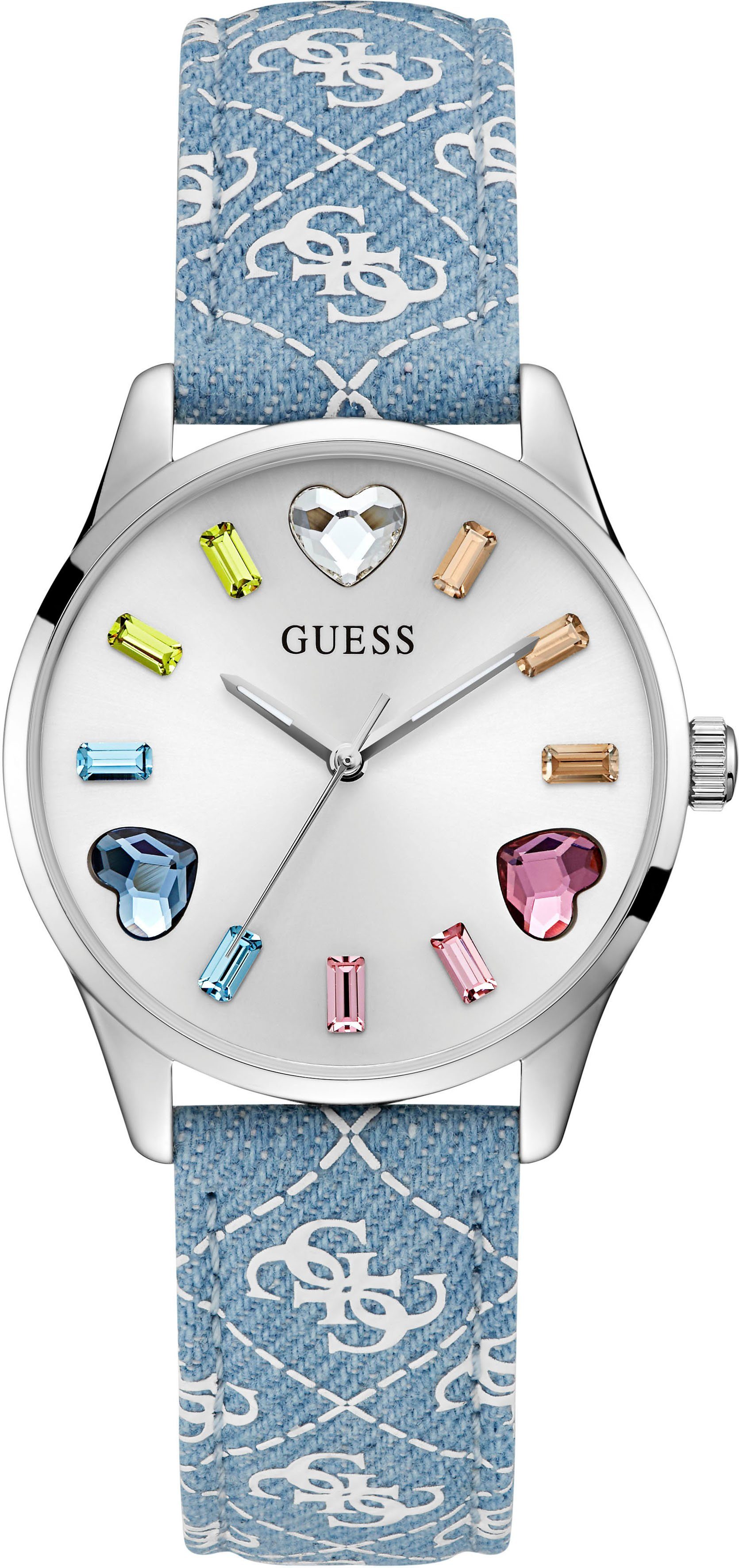 Guess Quarzuhr CANDY HEARTS, GW0654L1, Armbanduhr, Damenuhr