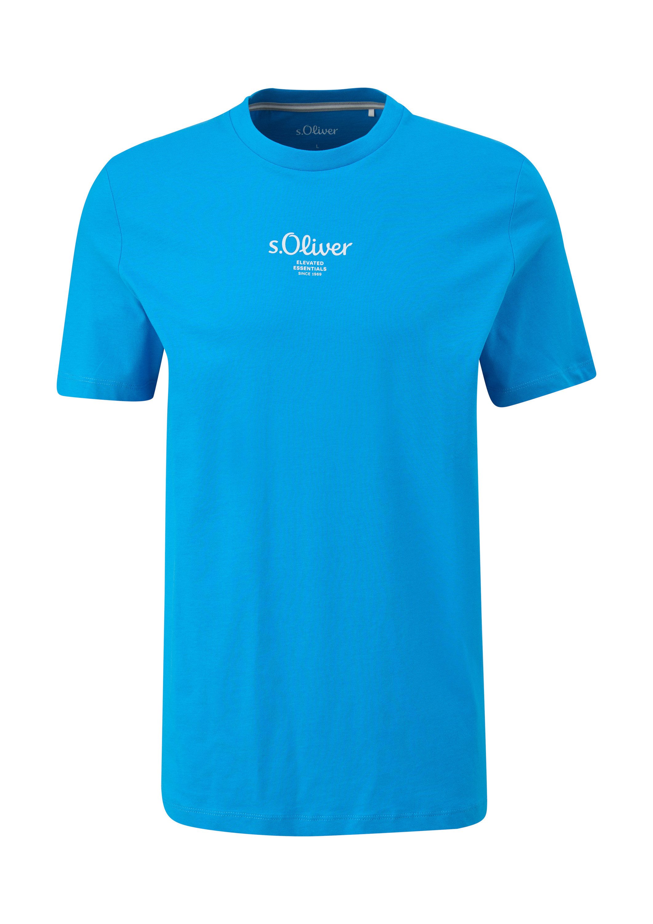 s.Oliver Kurzarmshirt T-Shirt T-Shirt mit Logo-Print günstig online kaufen